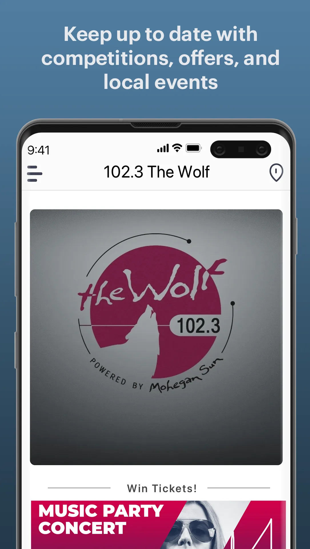 102.3 The Wolf | Indus Appstore | Screenshot