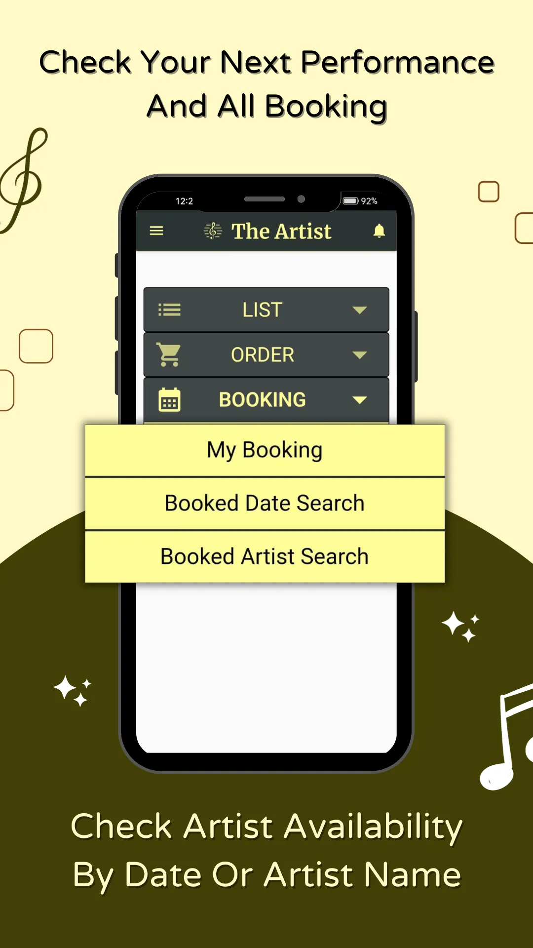 TheArtist: Booking & Directory | Indus Appstore | Screenshot