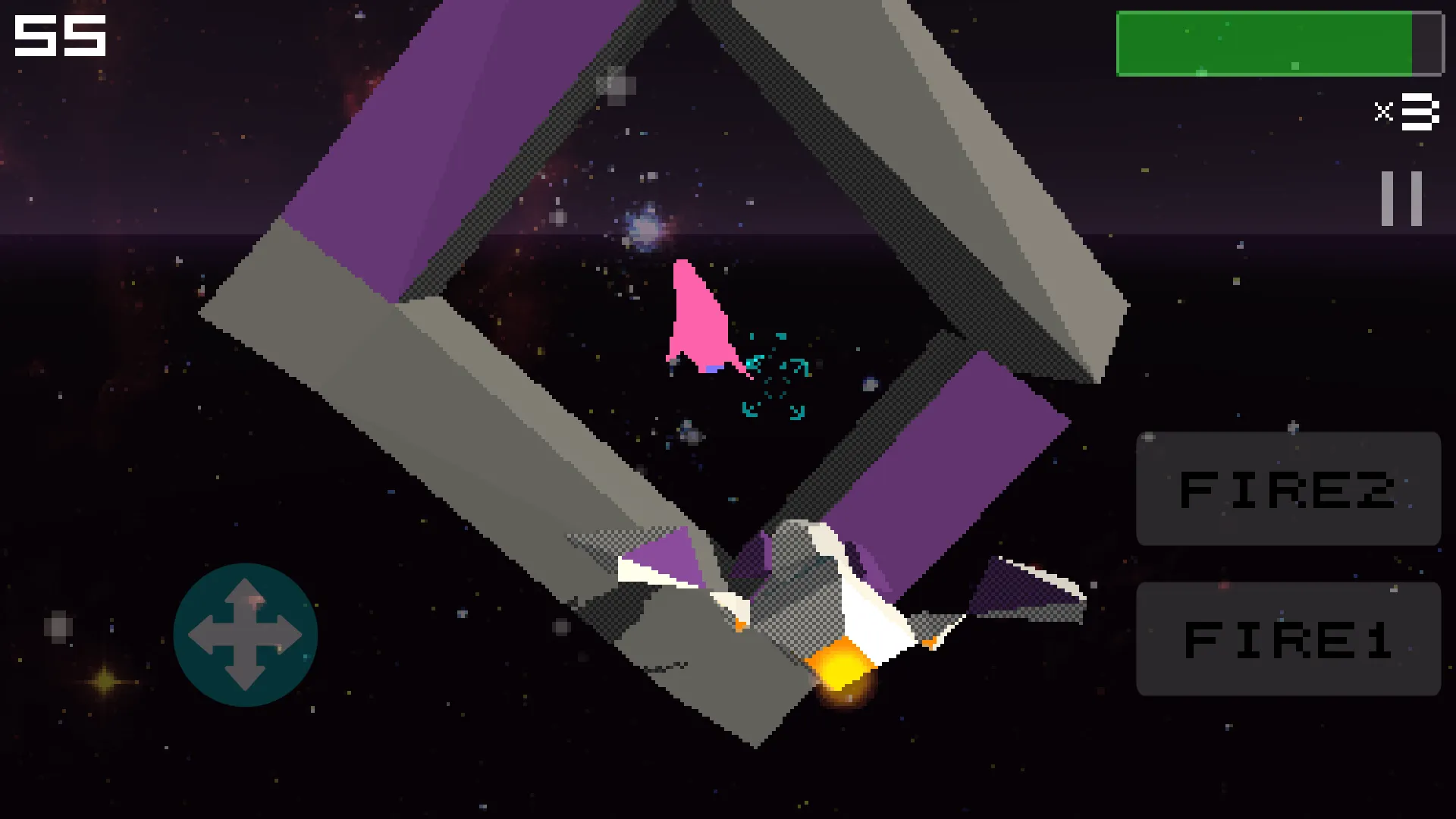 Retro Space Rail Shooter Demo | Indus Appstore | Screenshot