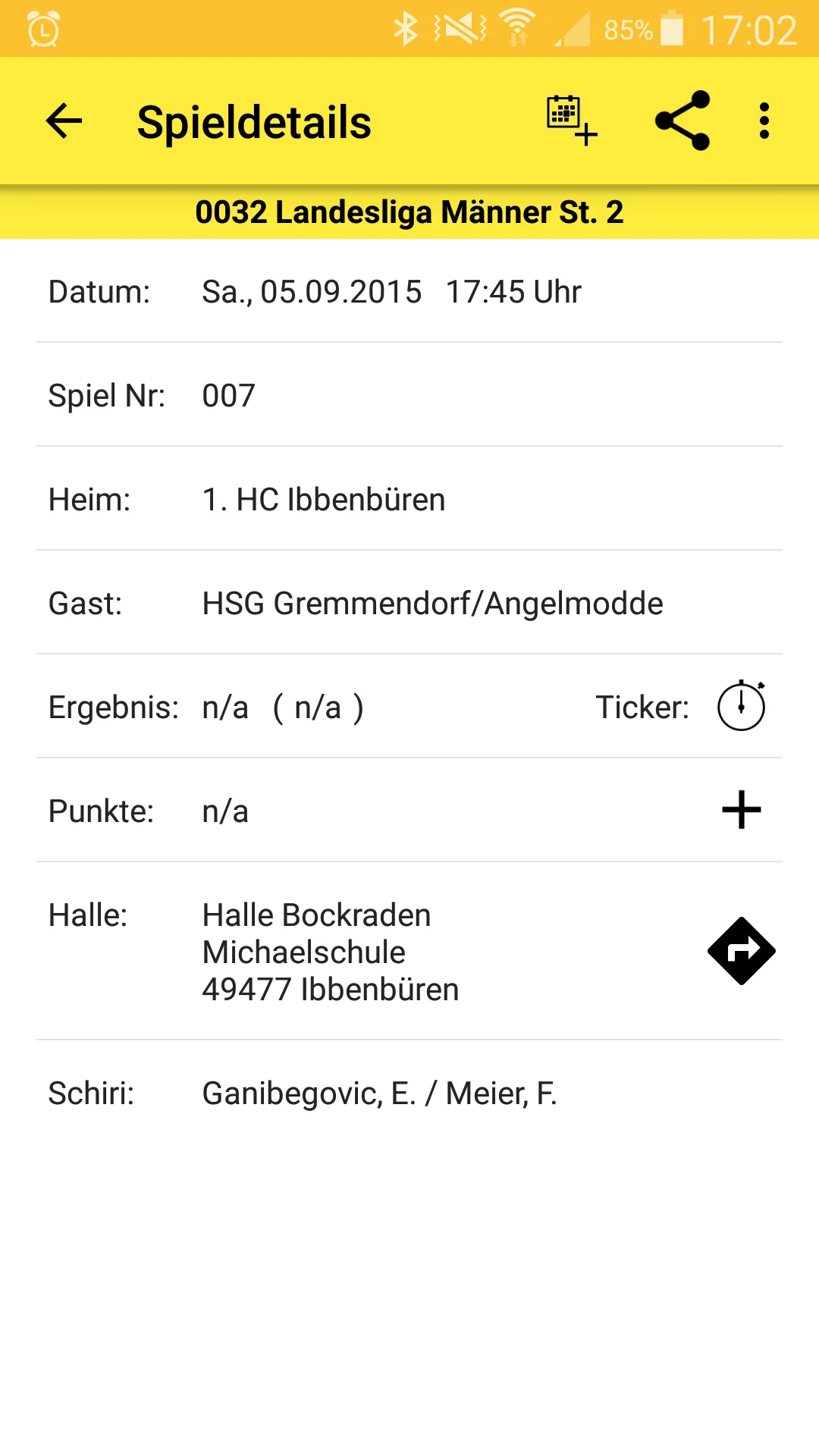 SG Handball Ibbenbüren | Indus Appstore | Screenshot