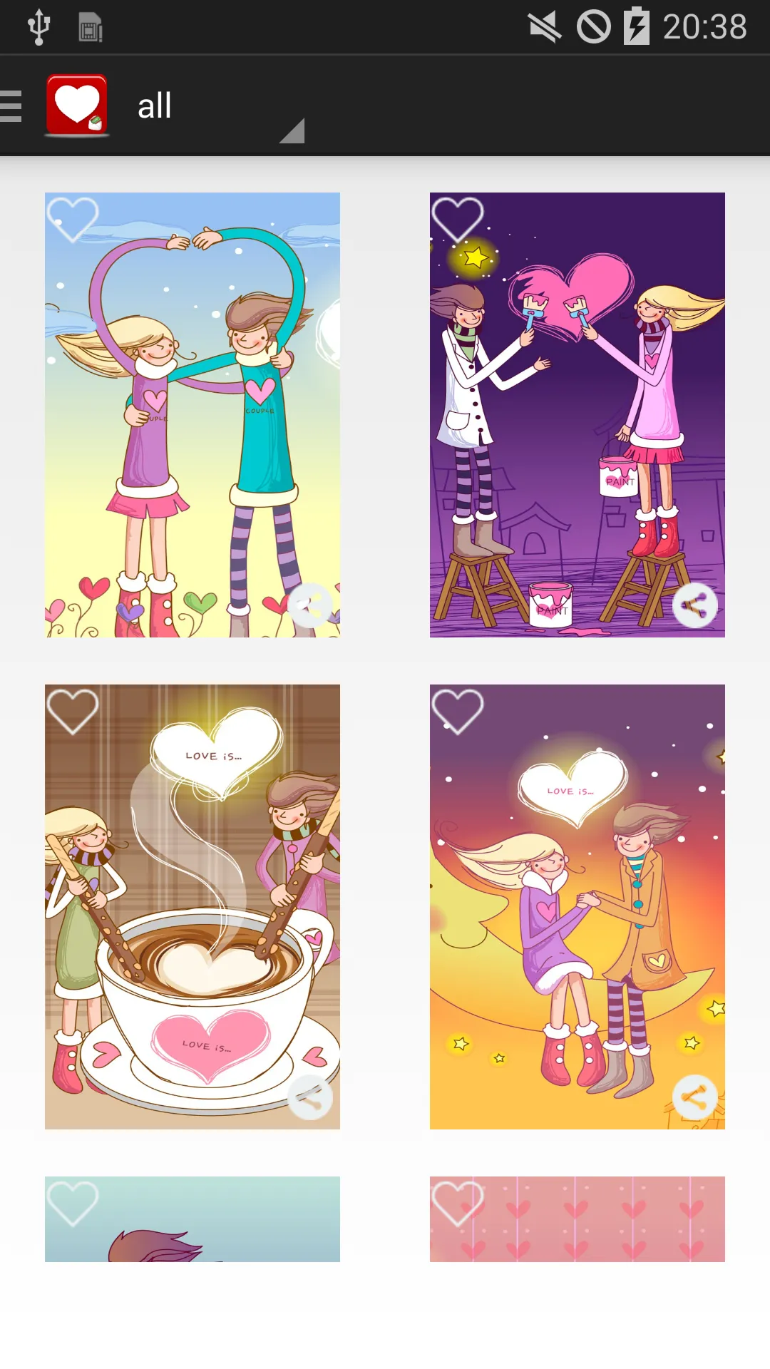 Love Sticker & Cute Cards | Indus Appstore | Screenshot