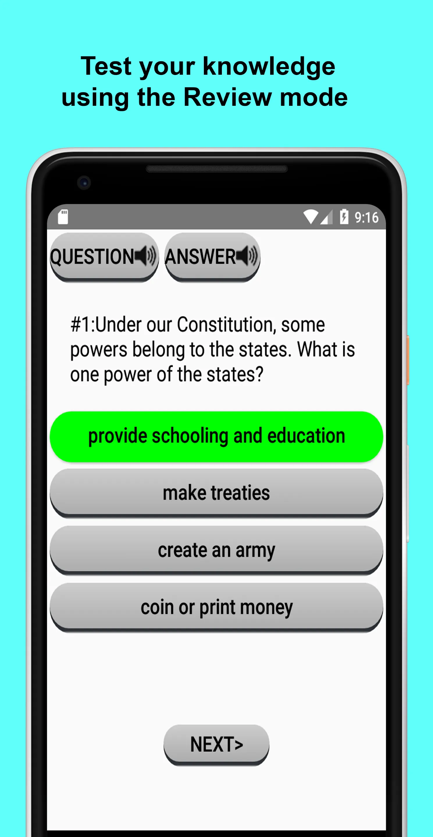 US Citizenship Test 2024 | Indus Appstore | Screenshot