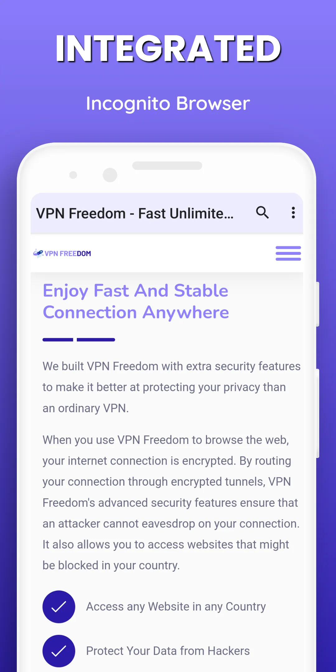 VPN Freedom - Unlimited Proxy | Indus Appstore | Screenshot