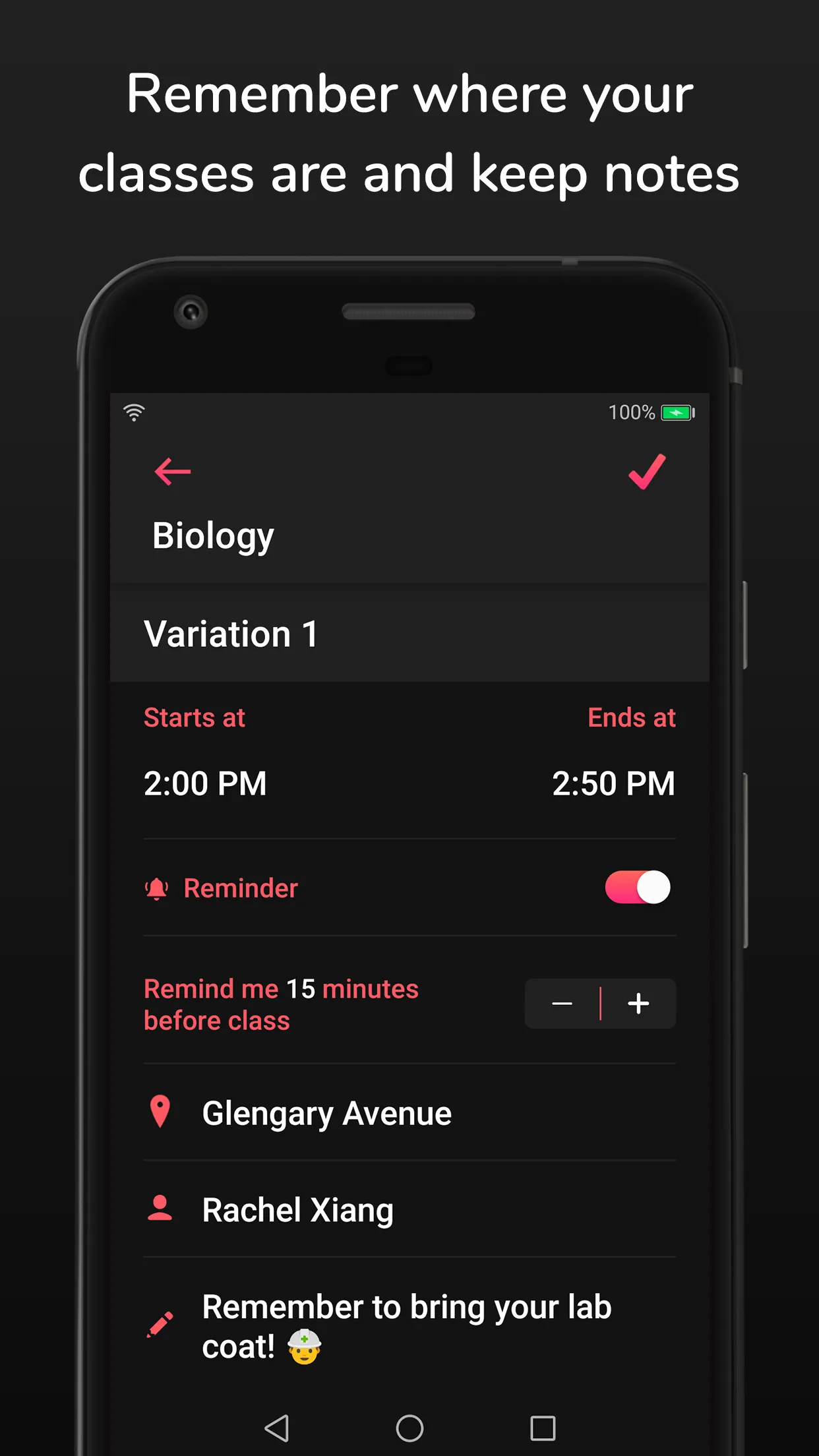 School Timetable - Class, Univ | Indus Appstore | Screenshot