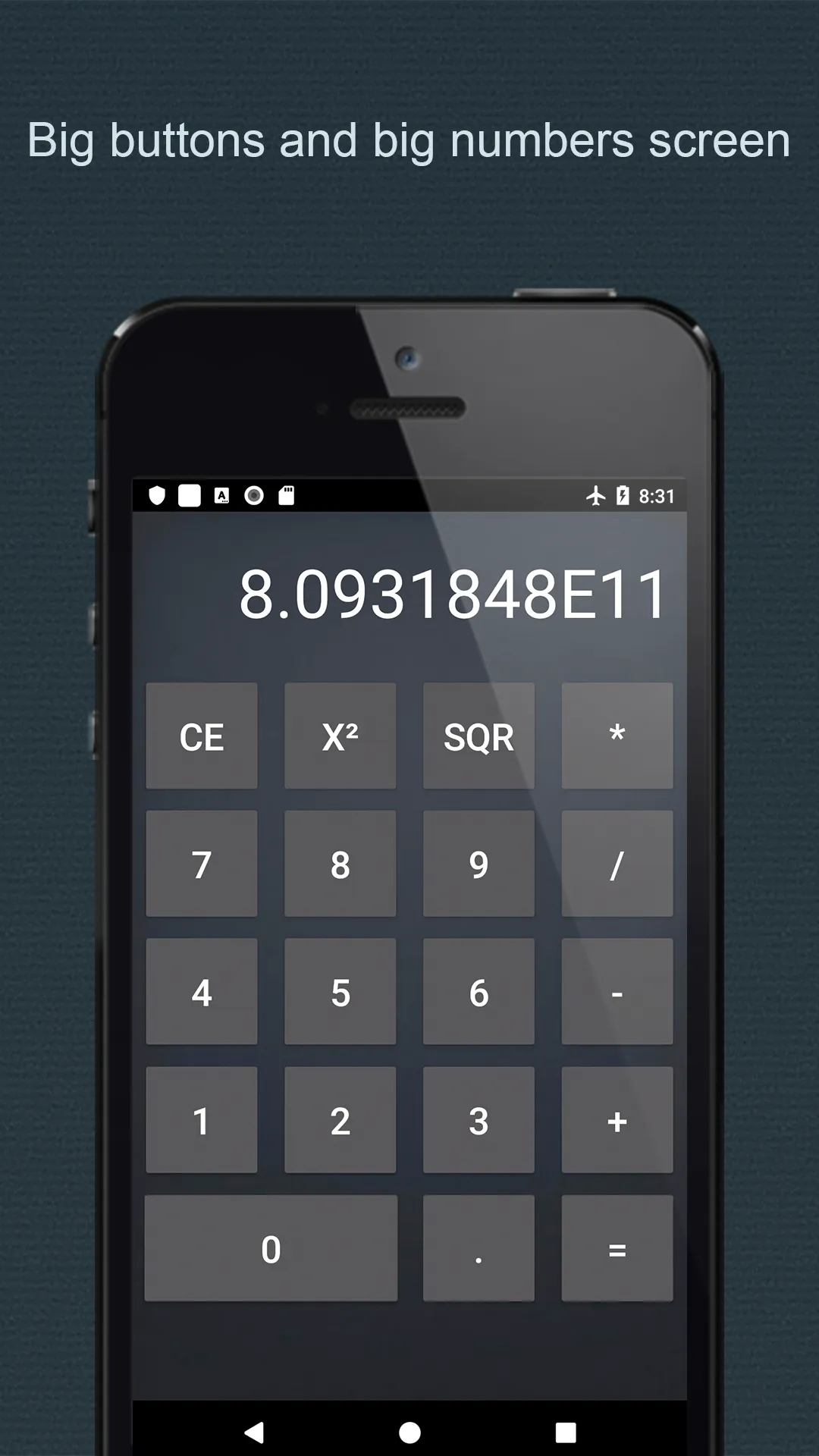 Big Size Calculator | Indus Appstore | Screenshot