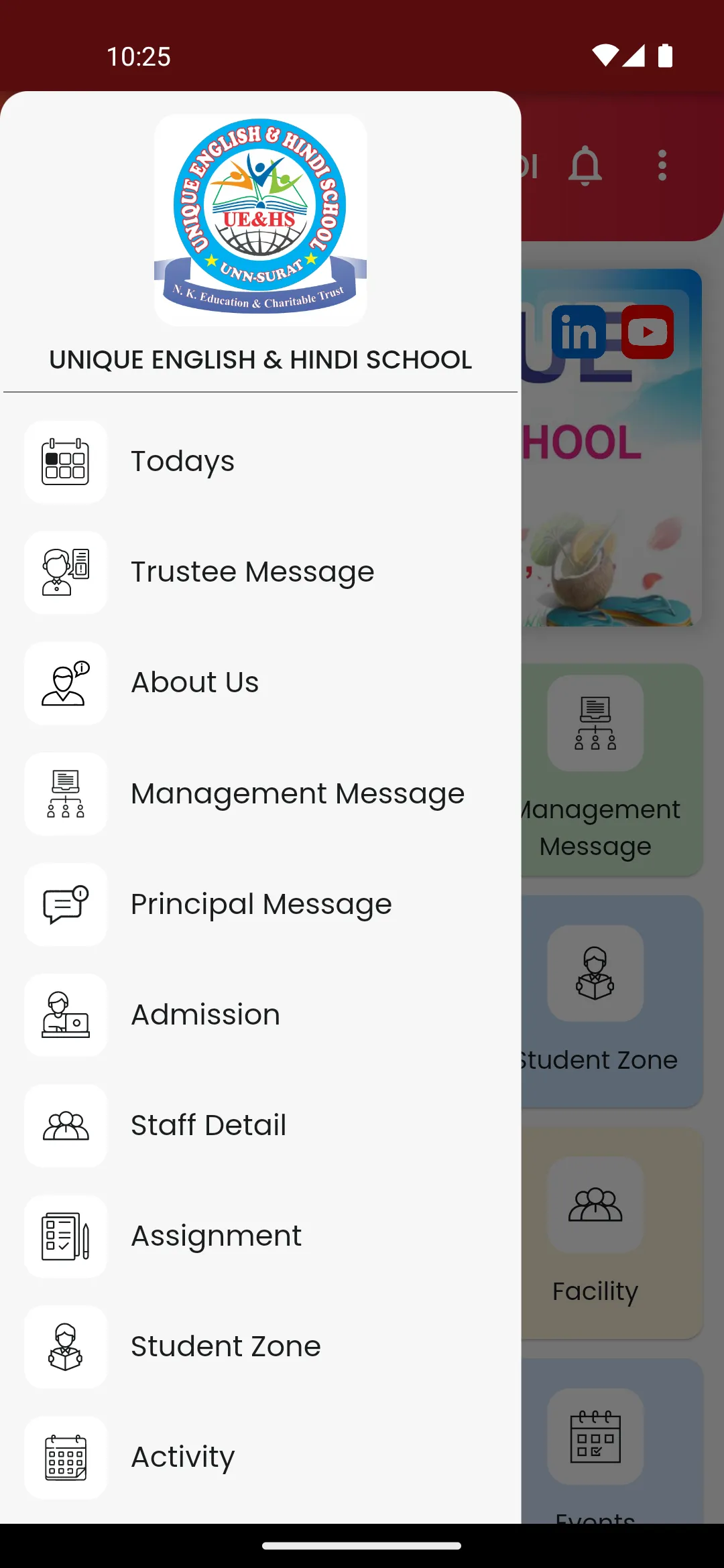 UNIQUE ENGLISH & HINDI SCHOOL | Indus Appstore | Screenshot