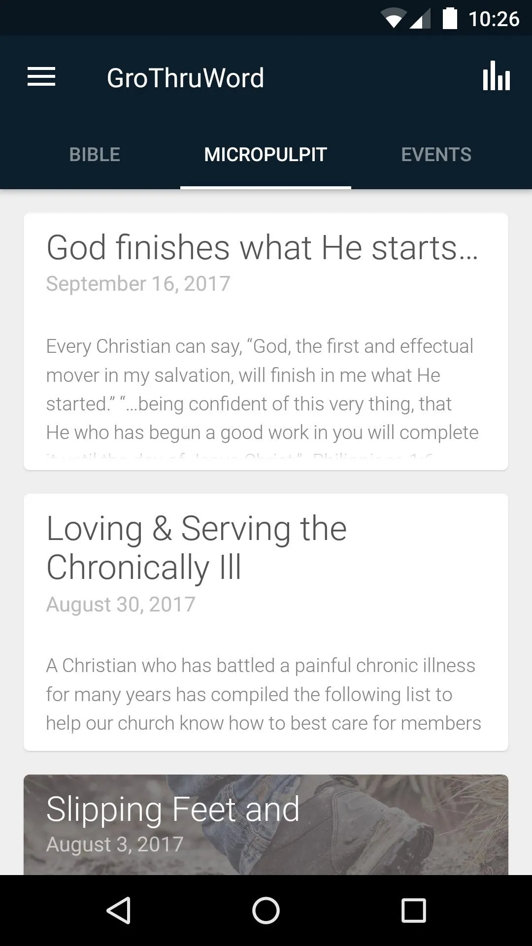 Growing through God's Word | Indus Appstore | Screenshot