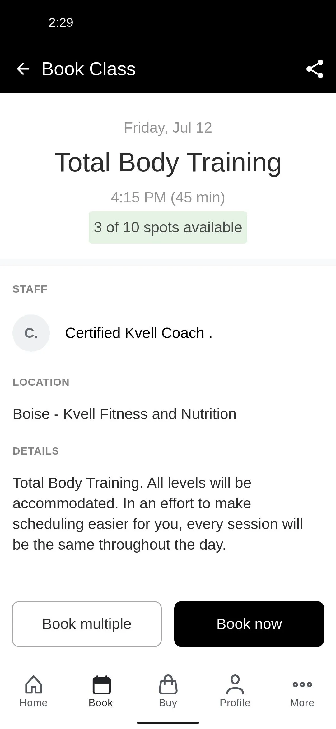 Kvell Fitness and Nutrition | Indus Appstore | Screenshot