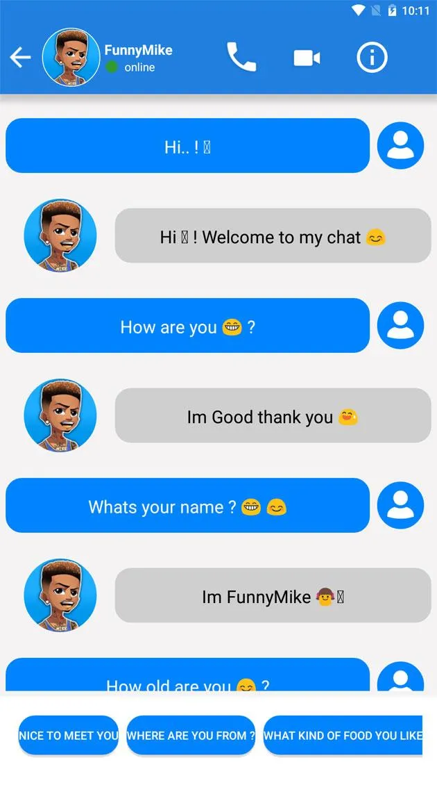 FunnyMike Fake Call | Indus Appstore | Screenshot