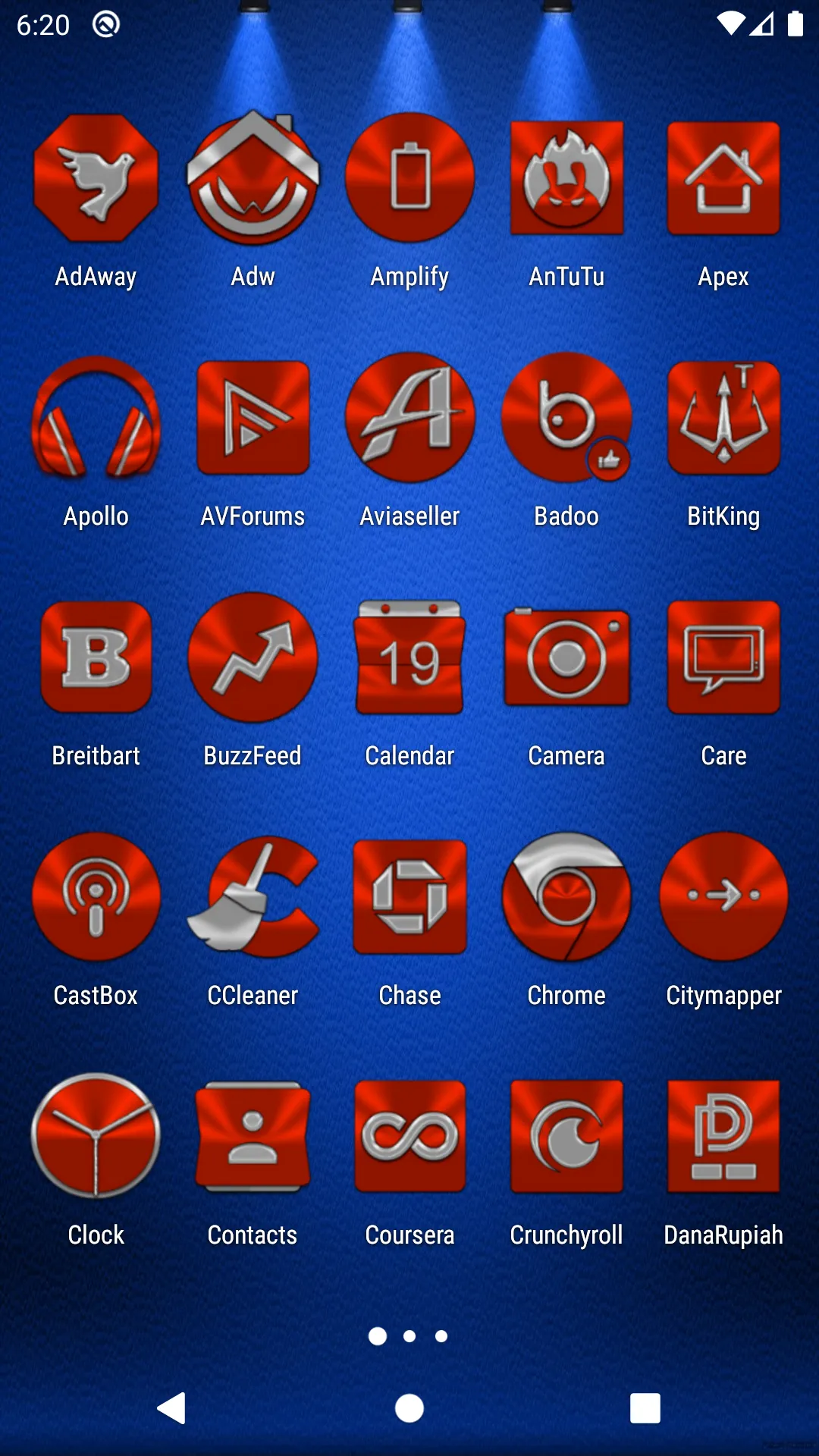 Red Orange Icon Pack | Indus Appstore | Screenshot