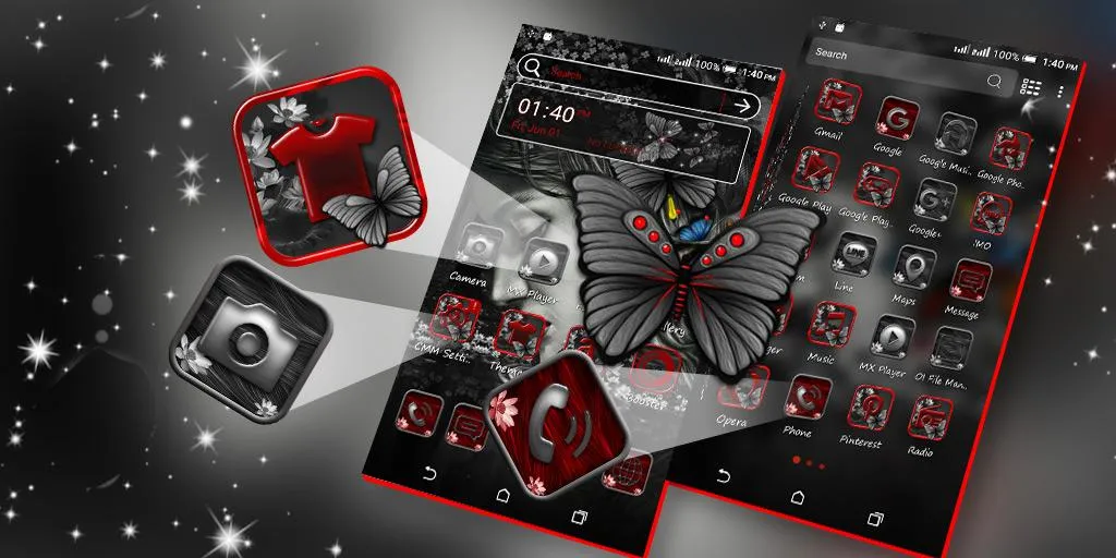 Abstract Girl Launcher Theme | Indus Appstore | Screenshot