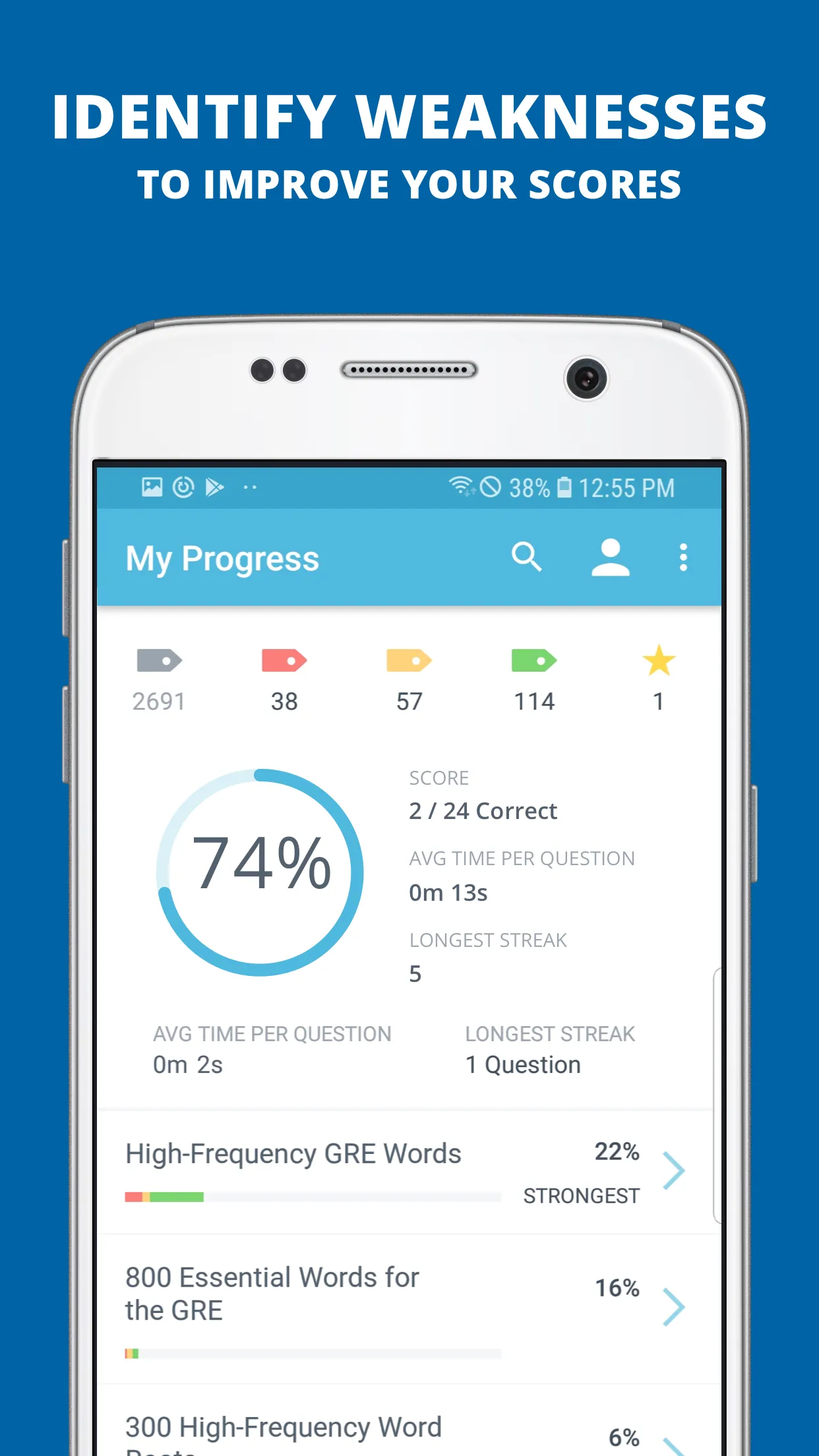 GRE Vocabulary Flashcards Prep | Indus Appstore | Screenshot