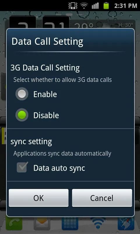 Galaxy 3G/4G Setting (ON/OFF) | Indus Appstore | Screenshot