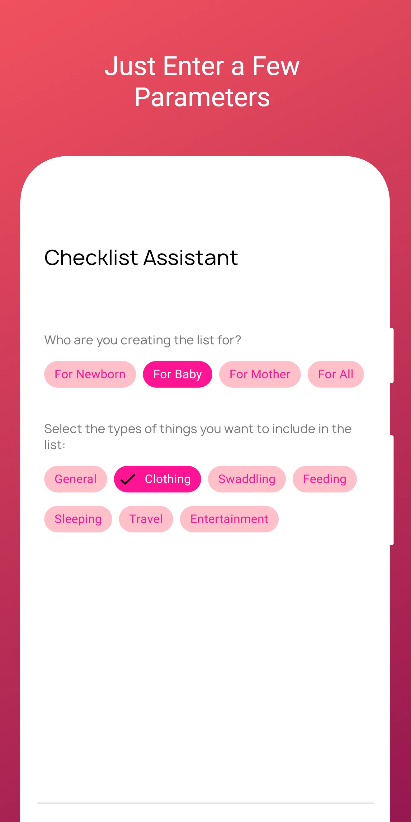 Baby Checklist for the Newborn | Indus Appstore | Screenshot