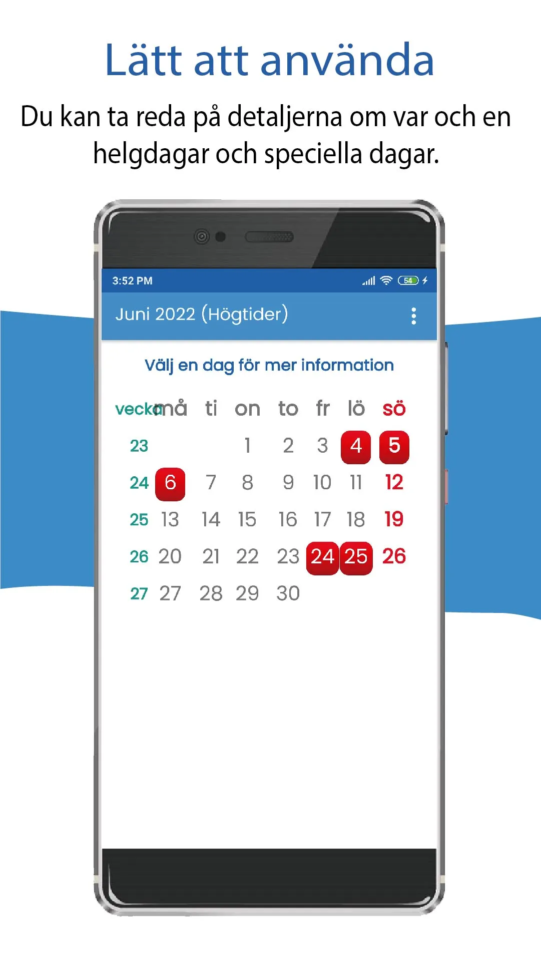 Svenska kalendern 2024 | Indus Appstore | Screenshot