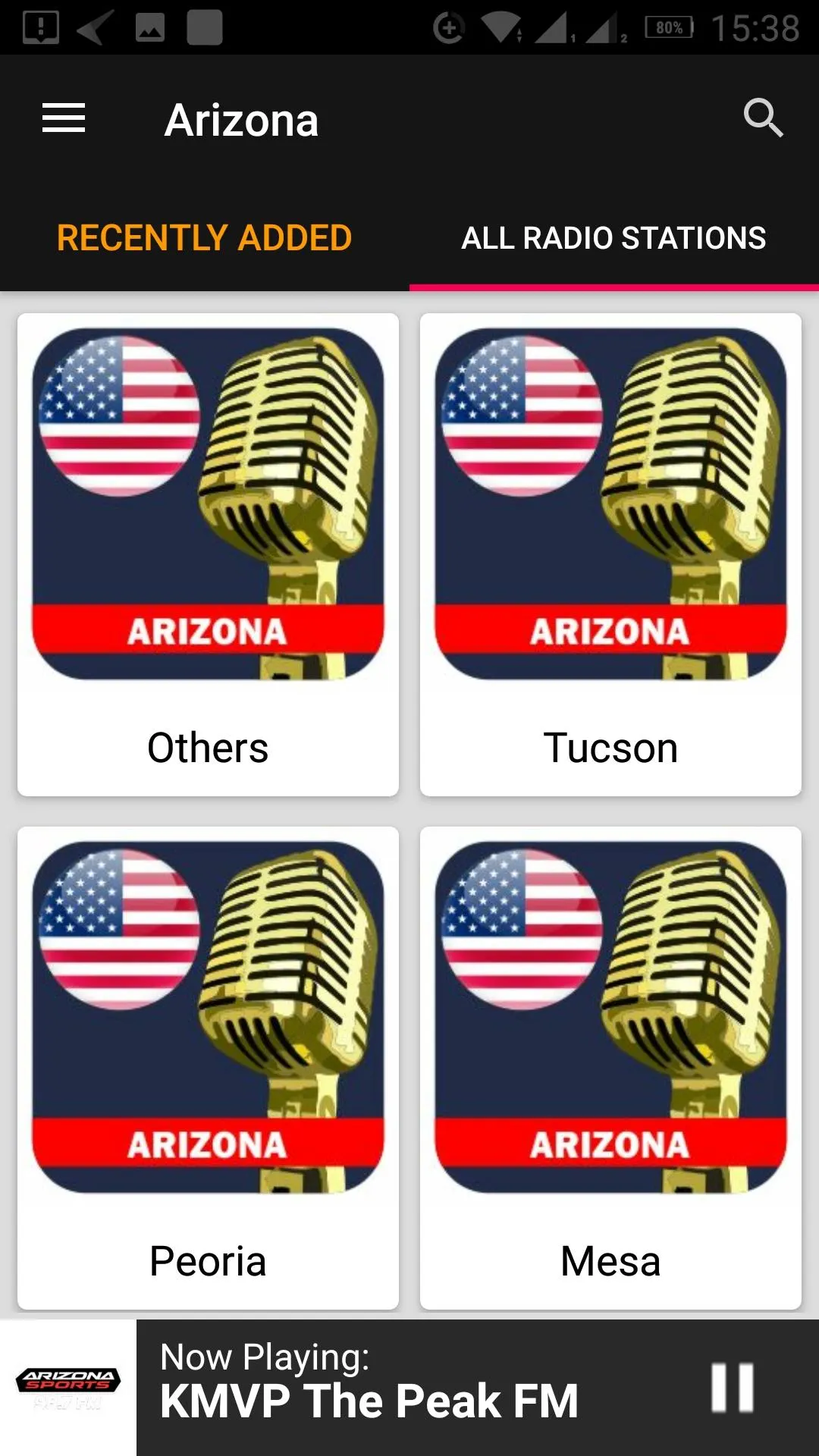 Arizona Radio Stations - USA | Indus Appstore | Screenshot