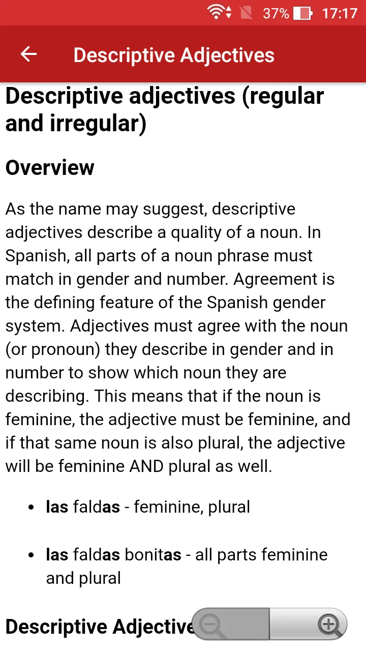 Spanish Grammar Offline | Indus Appstore | Screenshot