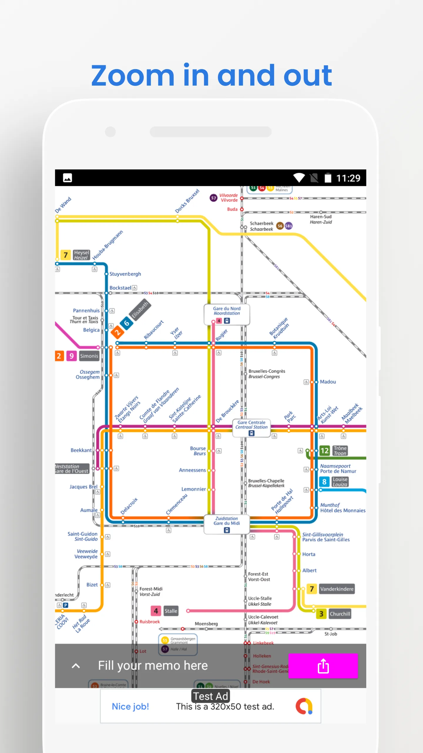 BRUSSELS METRO TRAM BUS GUIDE | Indus Appstore | Screenshot