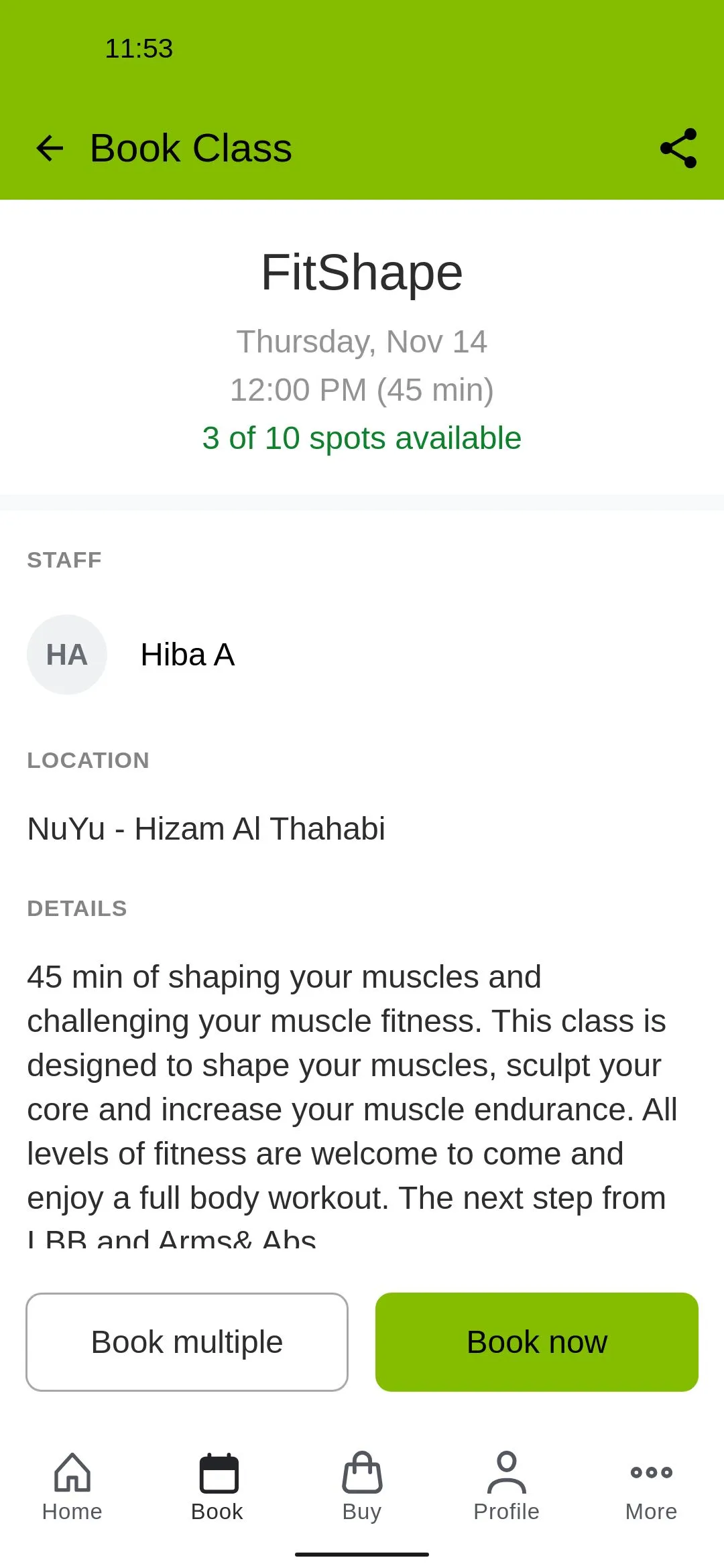 NuYu Fitness Centre | Indus Appstore | Screenshot