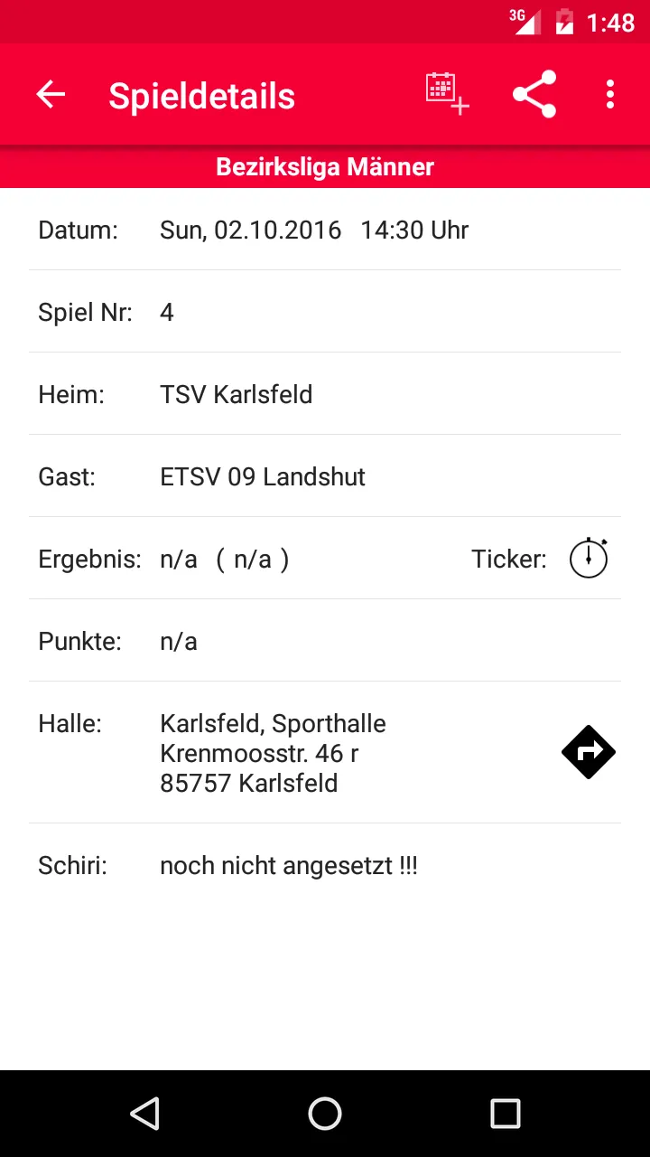 ETSV 09 Landshut Handball | Indus Appstore | Screenshot