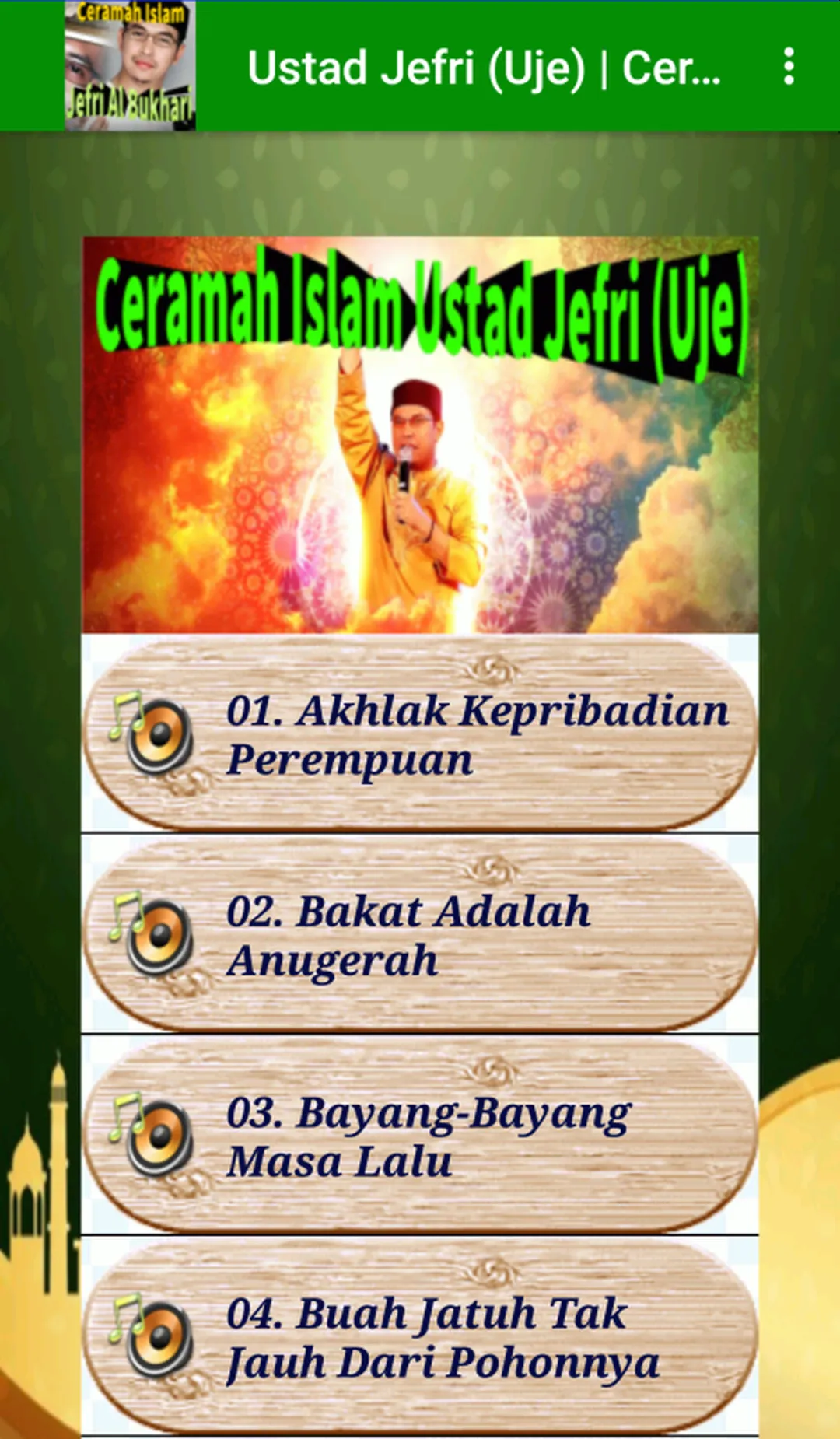 Ceramah Islam Ustad Jefri Uje | Indus Appstore | Screenshot