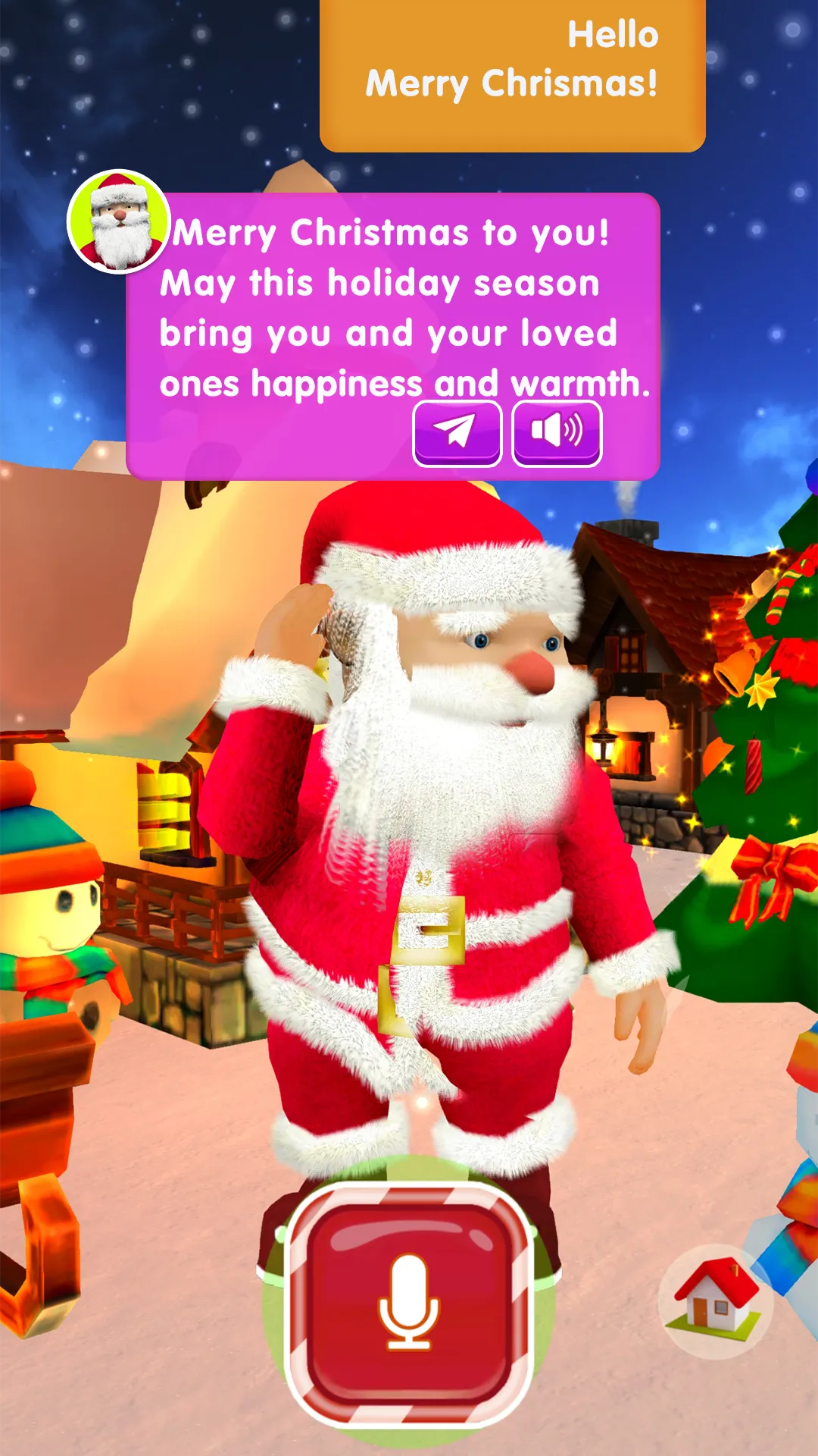 Talking Santa Claus | Indus Appstore | Screenshot