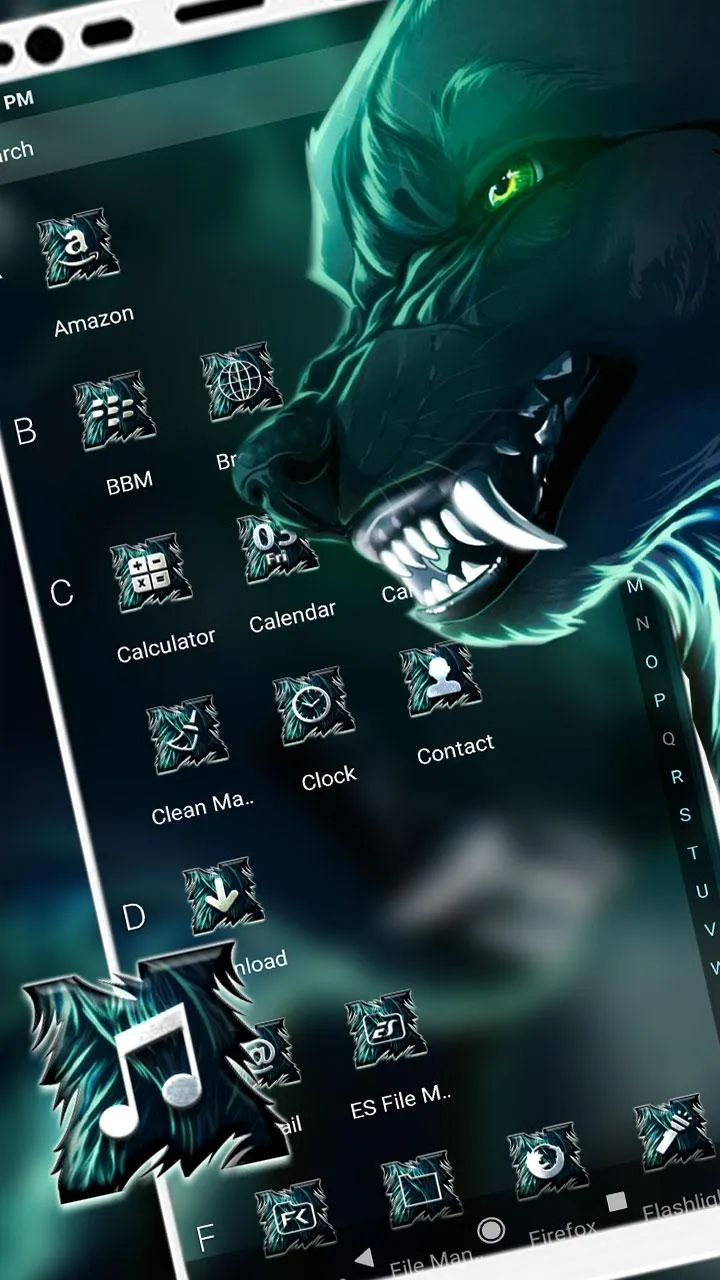 Angry Wolf Launcher Themes | Indus Appstore | Screenshot