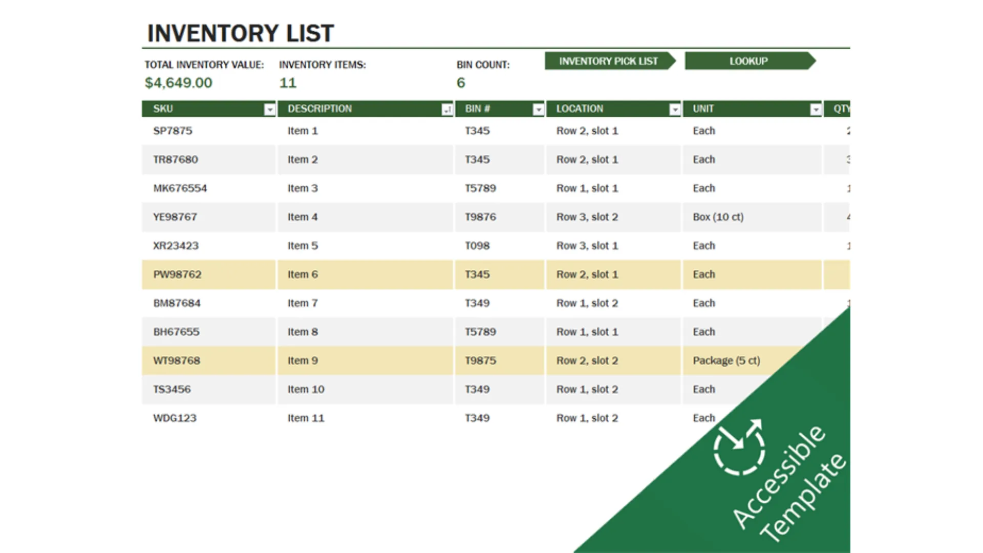 Stock Inventory Templates | Indus Appstore | Screenshot