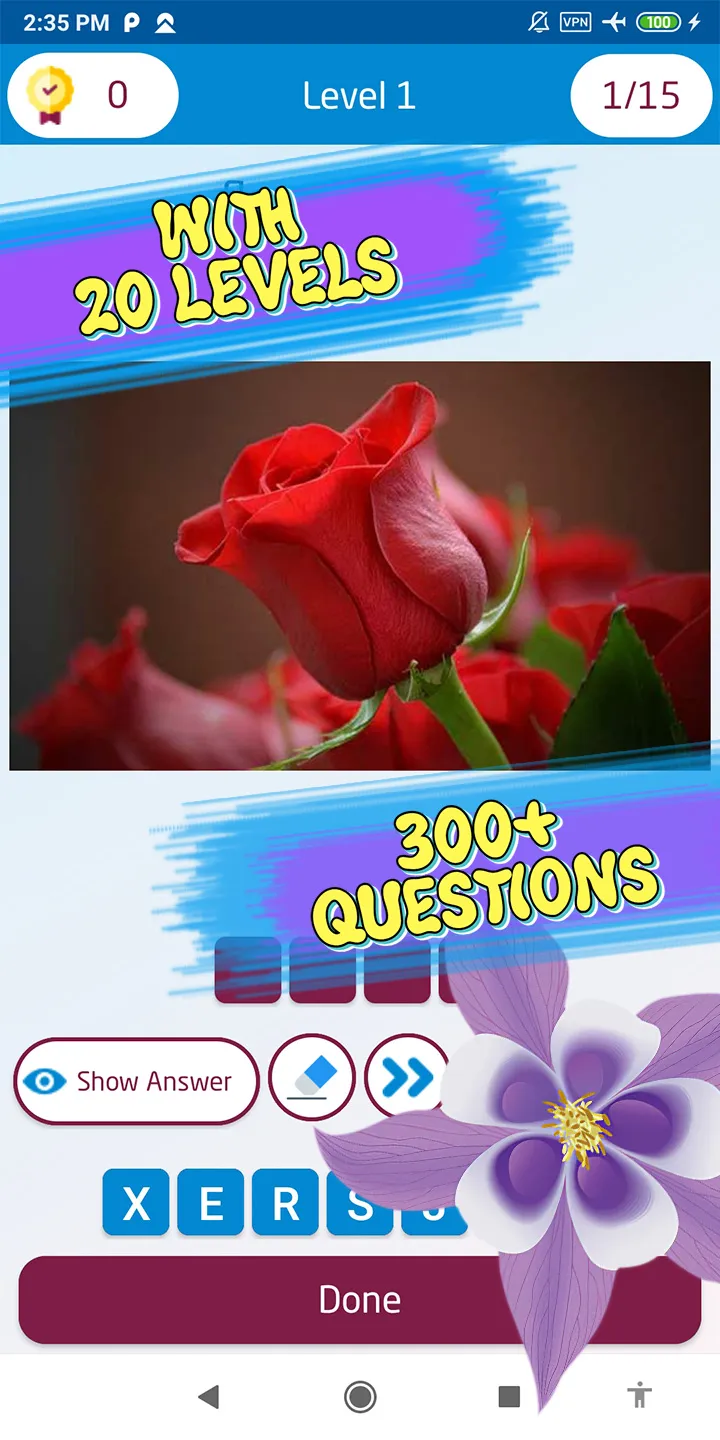 Guess the flower | Indus Appstore | Screenshot