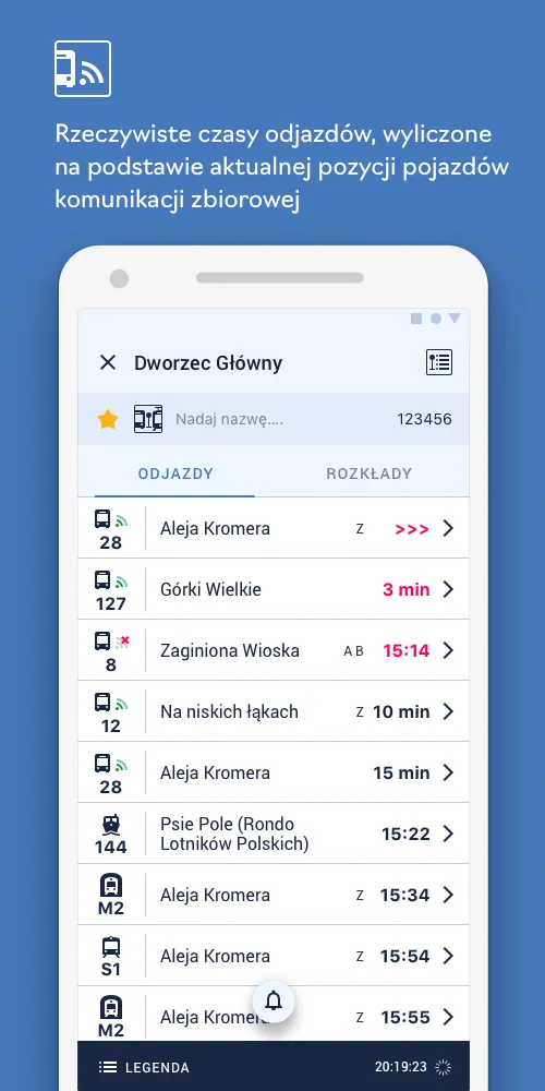 KiedyPrzyjedzie | Indus Appstore | Screenshot