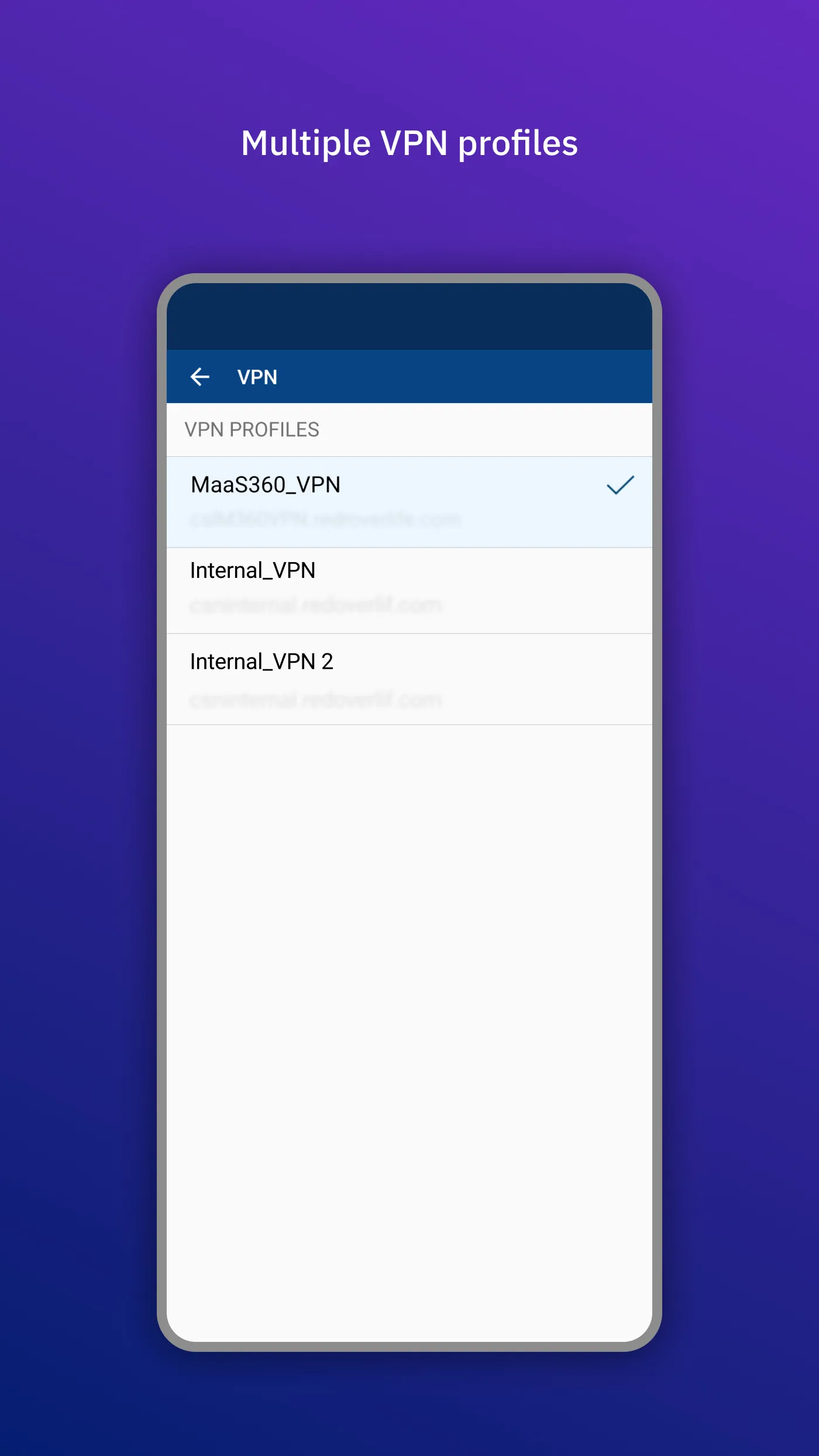 IBM MaaS360 VPN | Indus Appstore | Screenshot