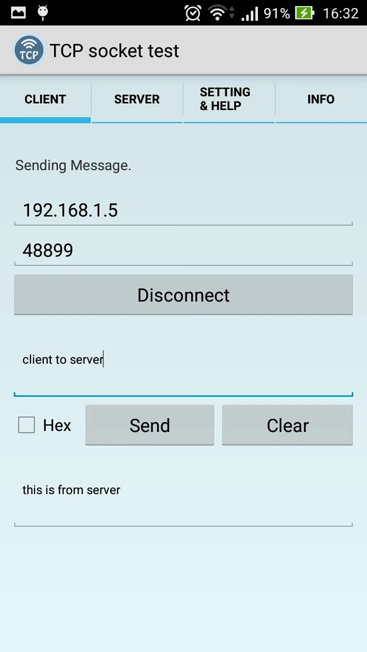 TCP Socket | Indus Appstore | Screenshot