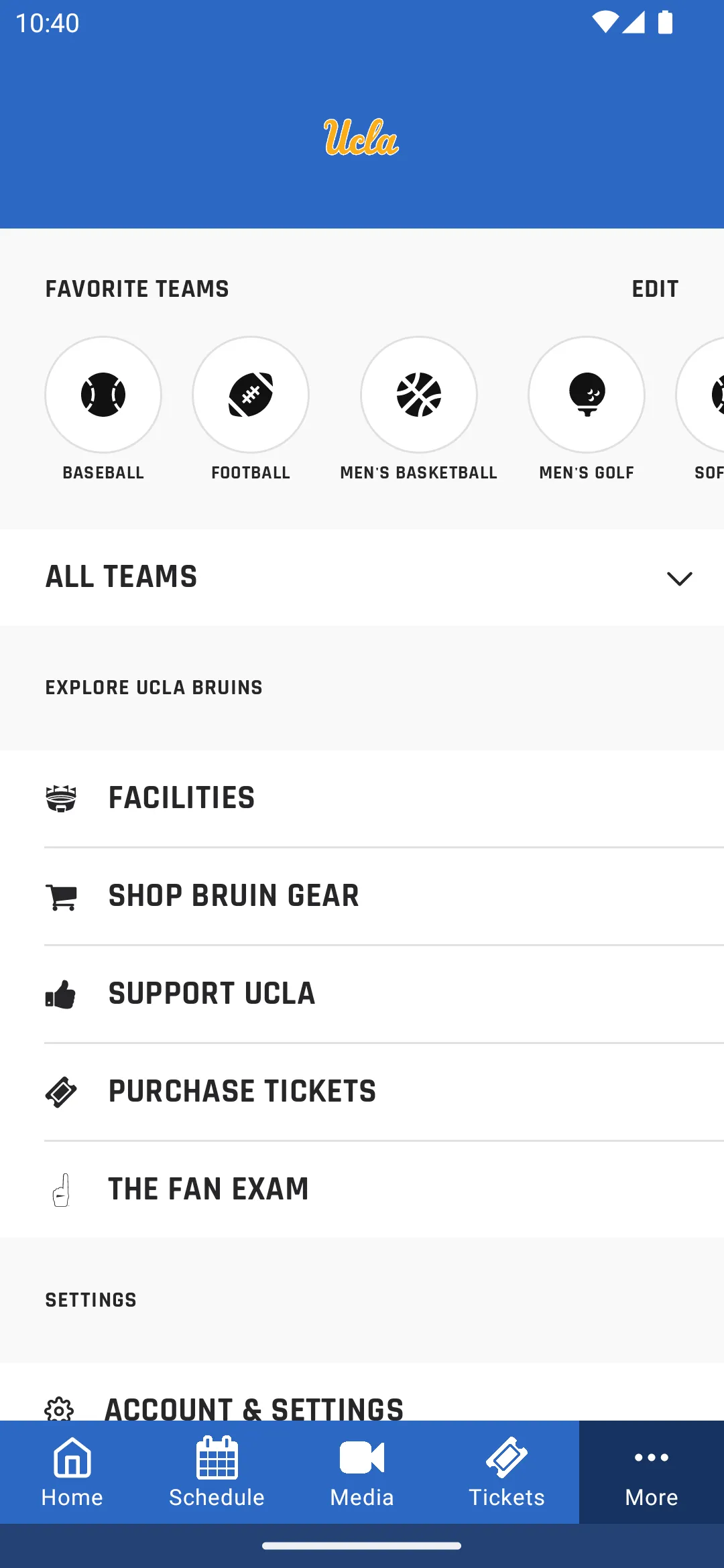 UCLA Bruins | Indus Appstore | Screenshot