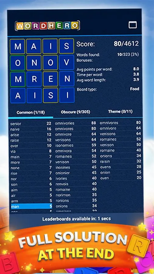 WordHero : word finding game | Indus Appstore | Screenshot