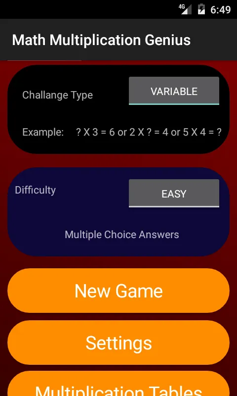 Math Multiplication Genius | Indus Appstore | Screenshot