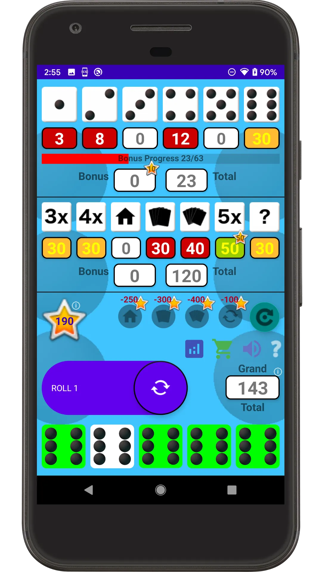 Five Dice Stars | Indus Appstore | Screenshot