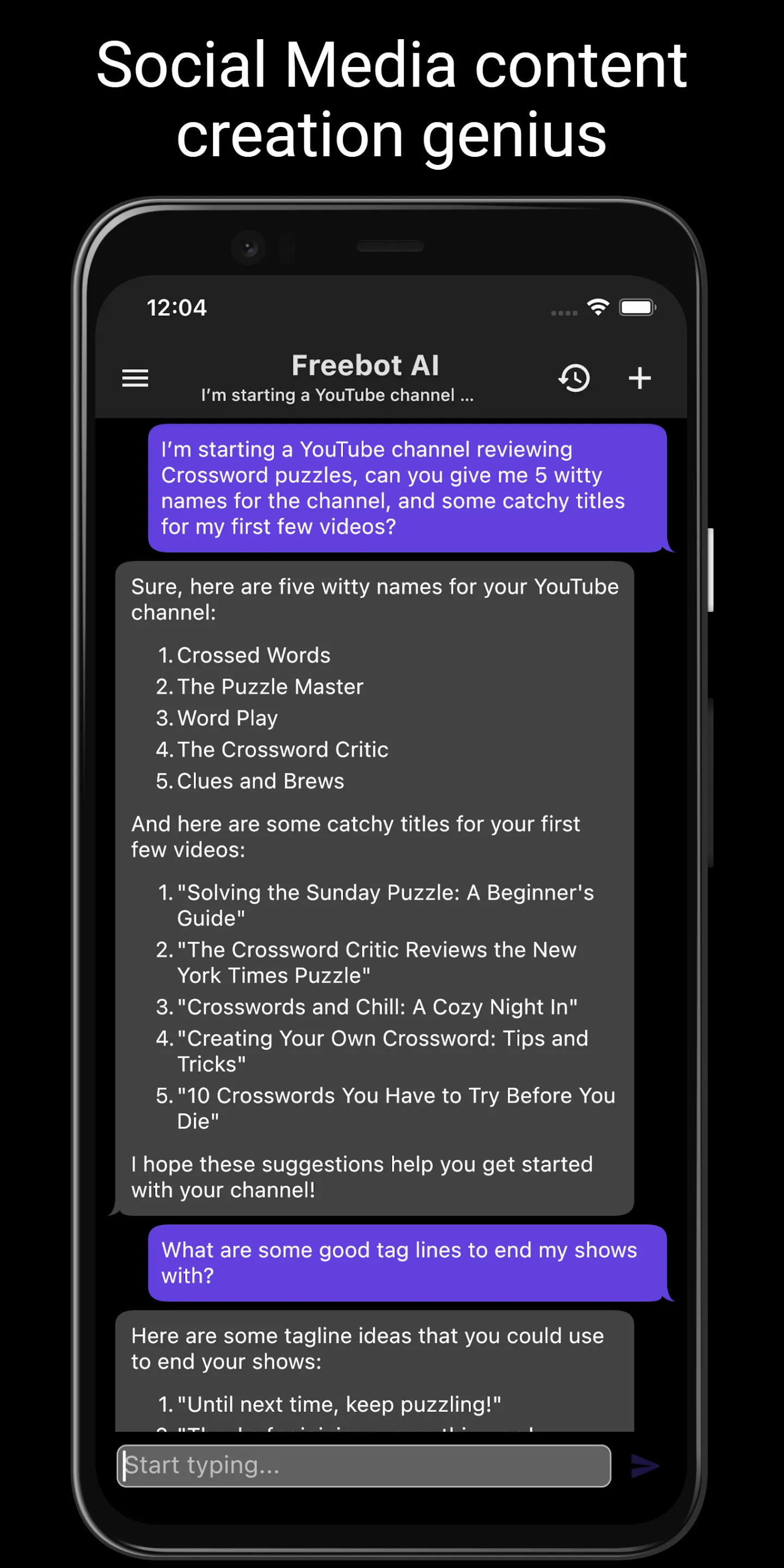 Freebot AI - Smartest Chat Bot | Indus Appstore | Screenshot