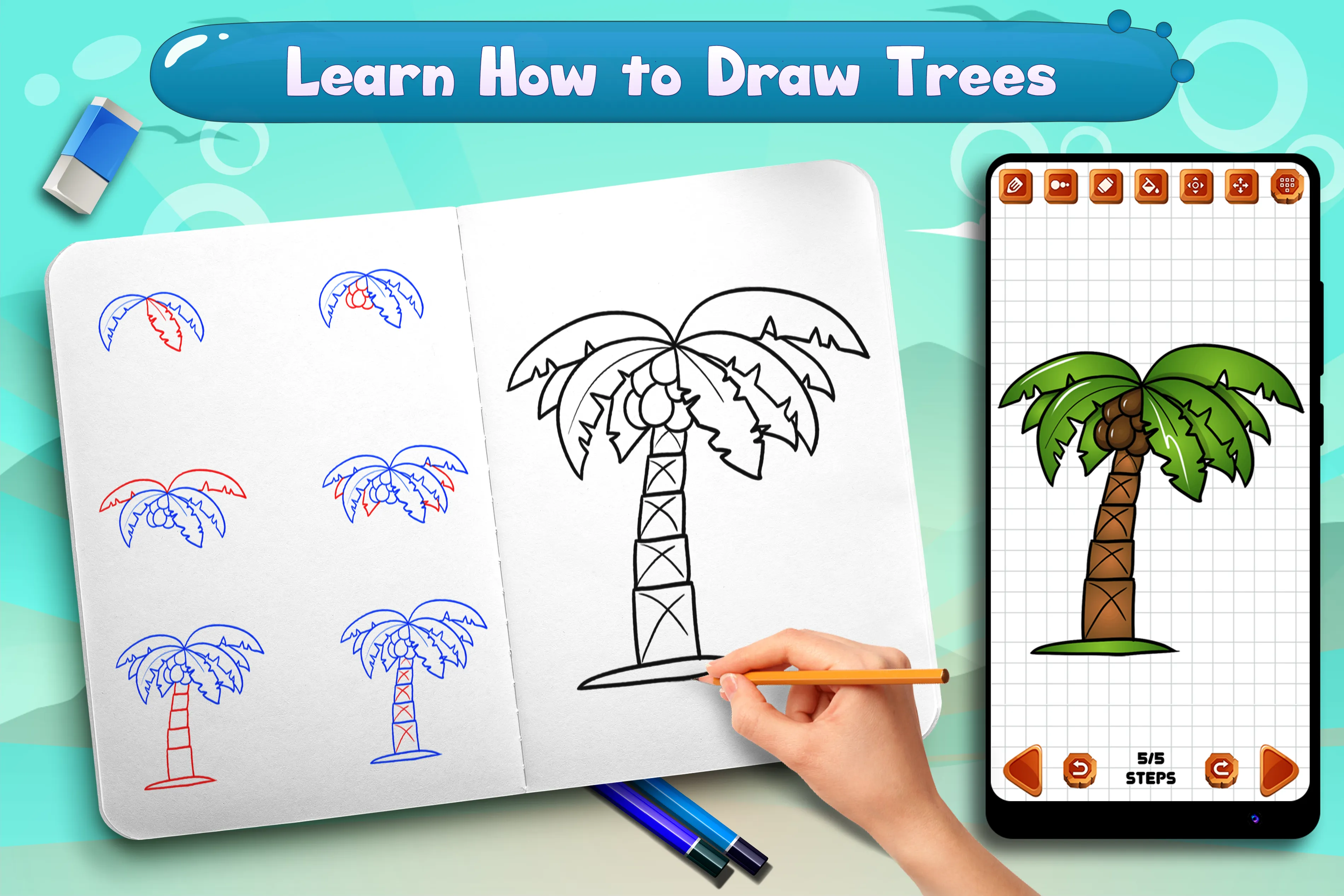 Learn to Draw Trees | Indus Appstore | Screenshot