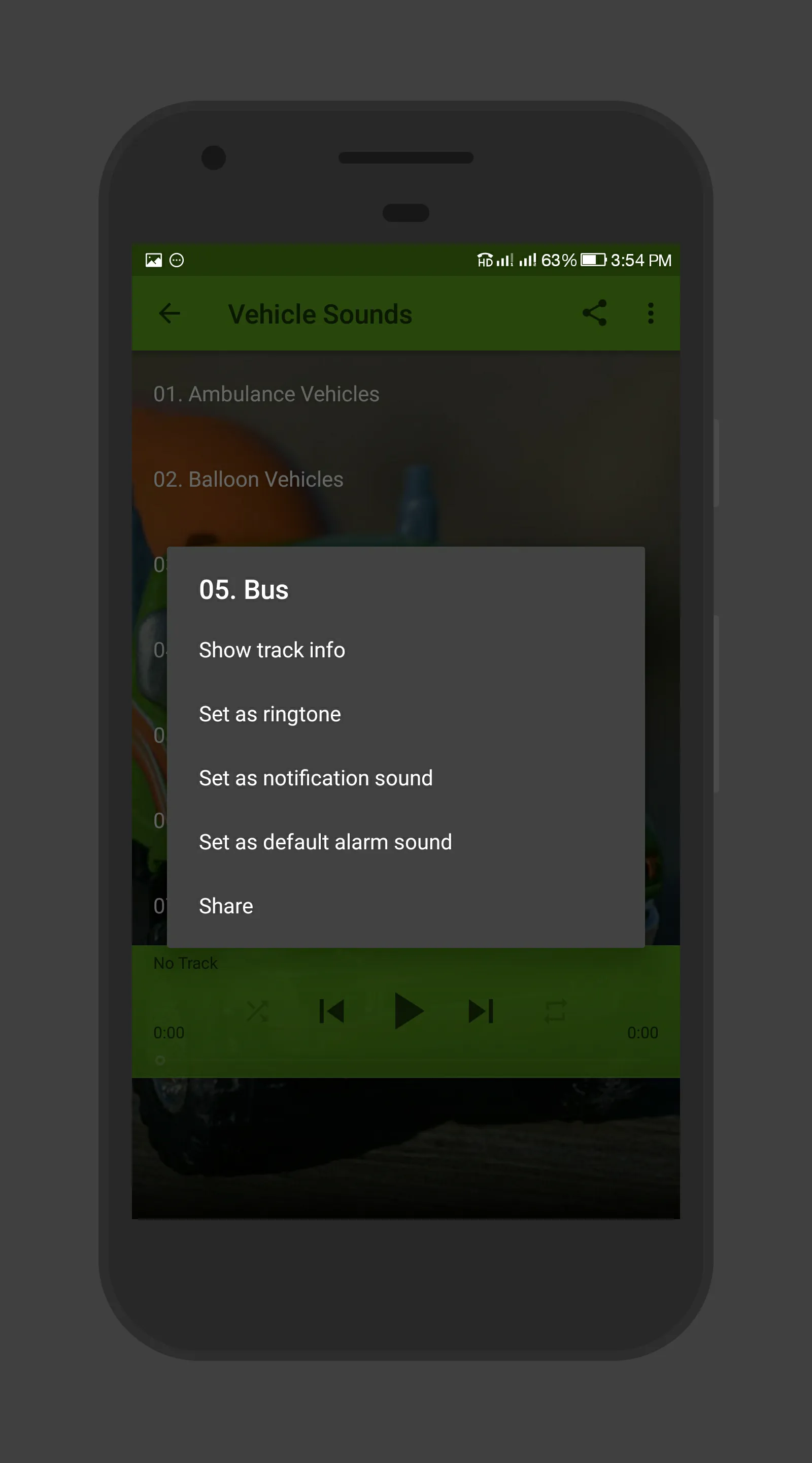 Vehicle Sounds | Indus Appstore | Screenshot