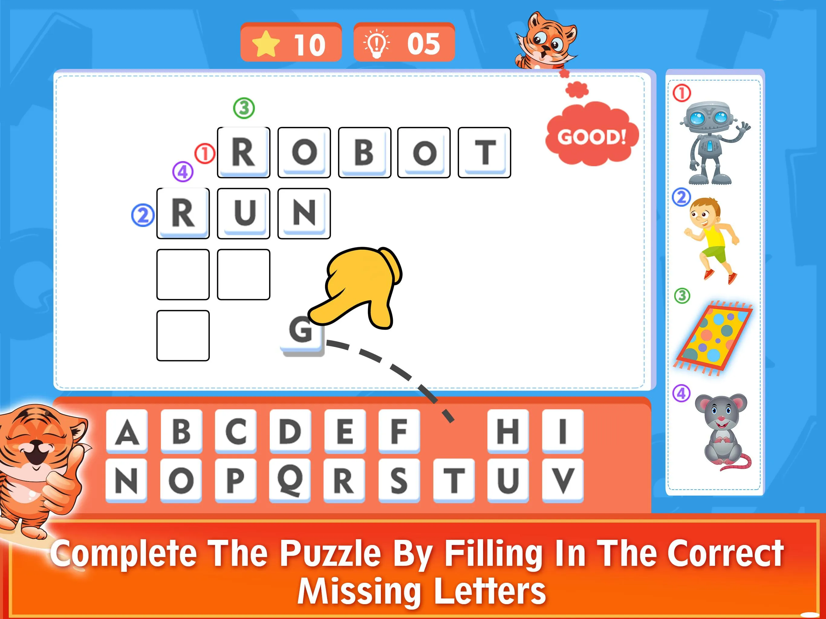 Kids Crossword Puzzles | Indus Appstore | Screenshot