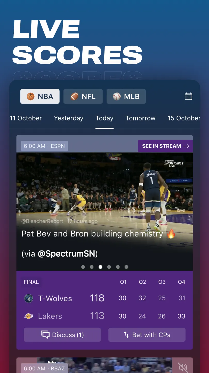 ClutchPoints – NBA, NFL, MLB | Indus Appstore | Screenshot