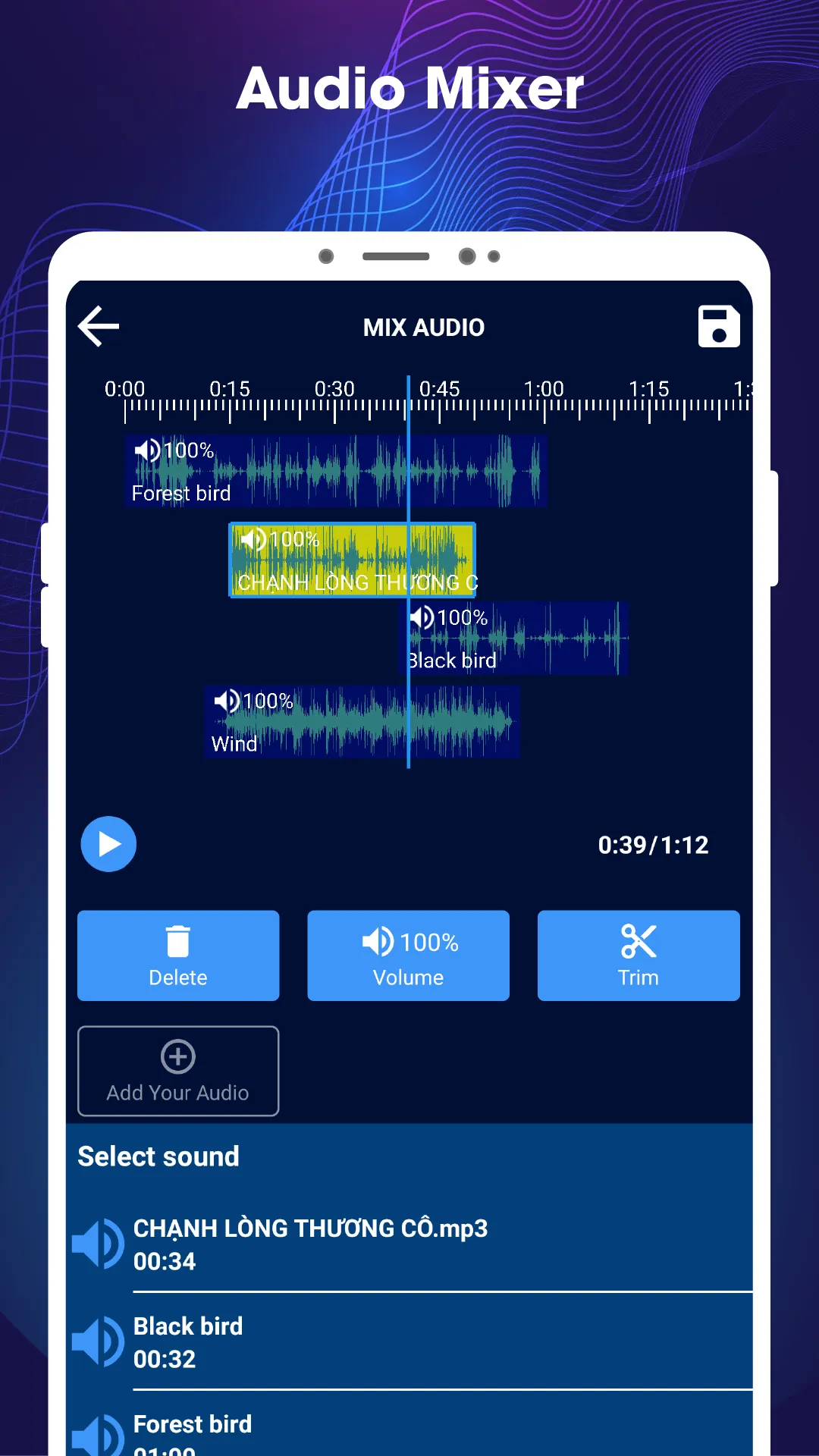 Music Editor: Mp3 Cutter, Mix | Indus Appstore | Screenshot