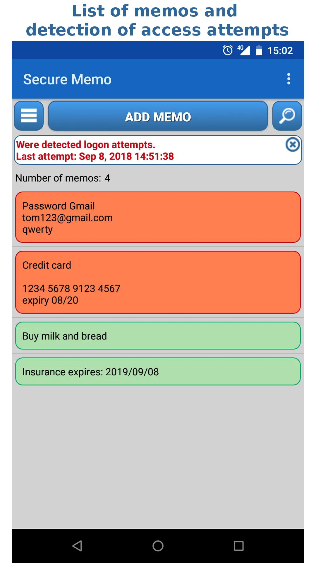 Secure Memo - Encrypted notes | Indus Appstore | Screenshot