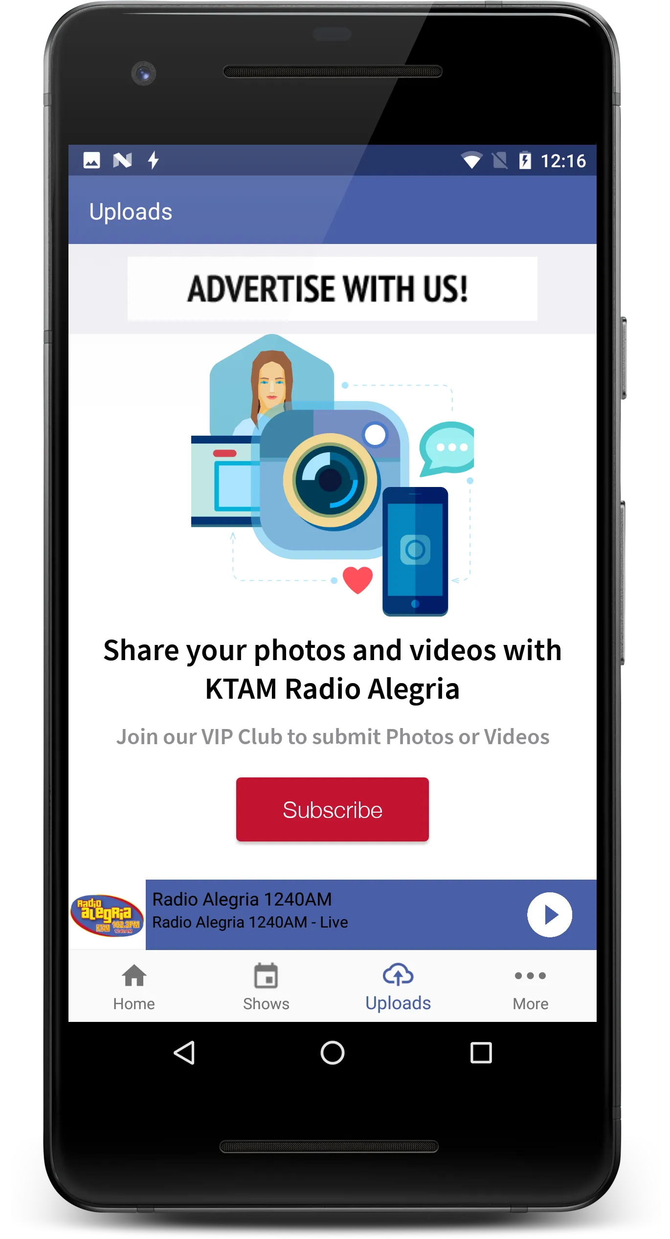 KTAM Radio Alegria | Indus Appstore | Screenshot