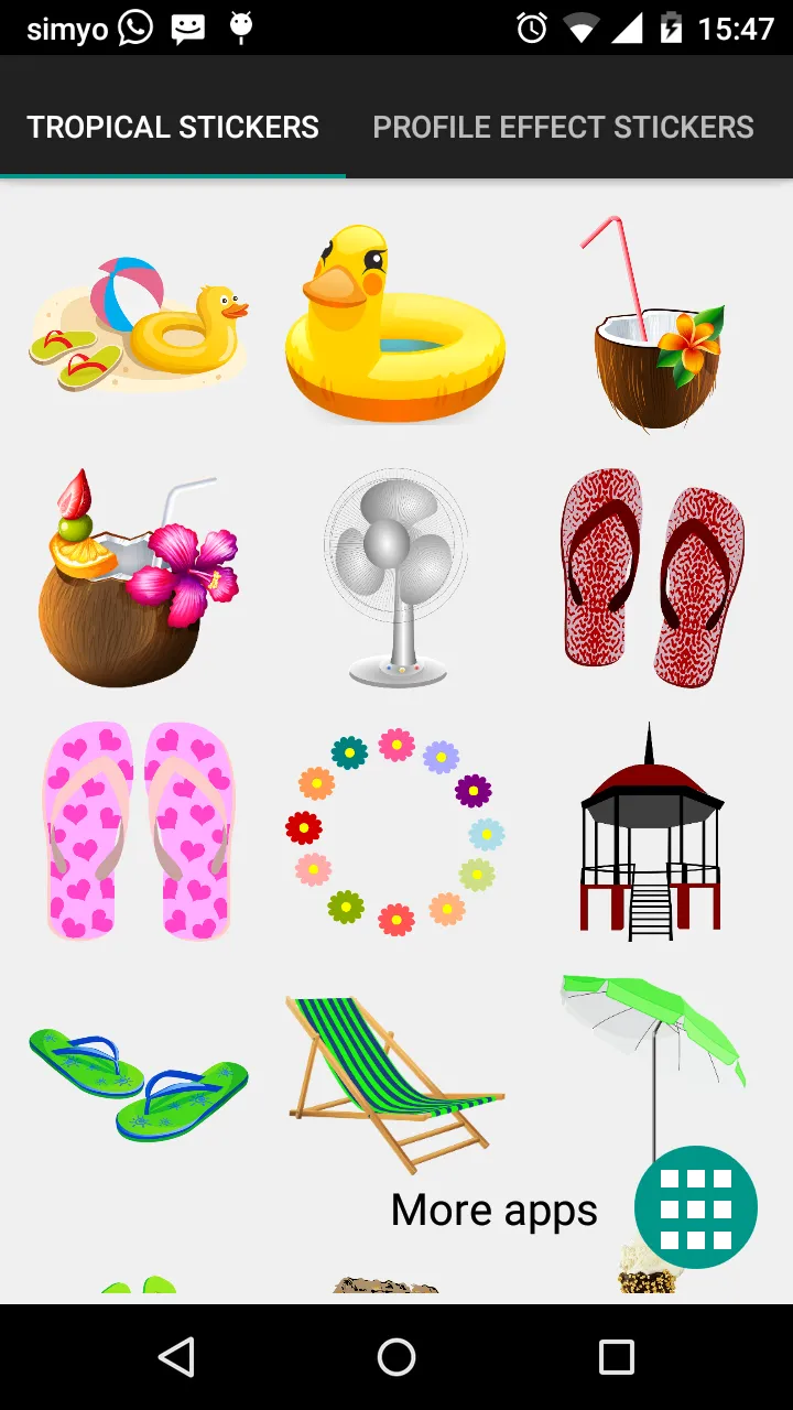 Tropical & summer stickers | Indus Appstore | Screenshot