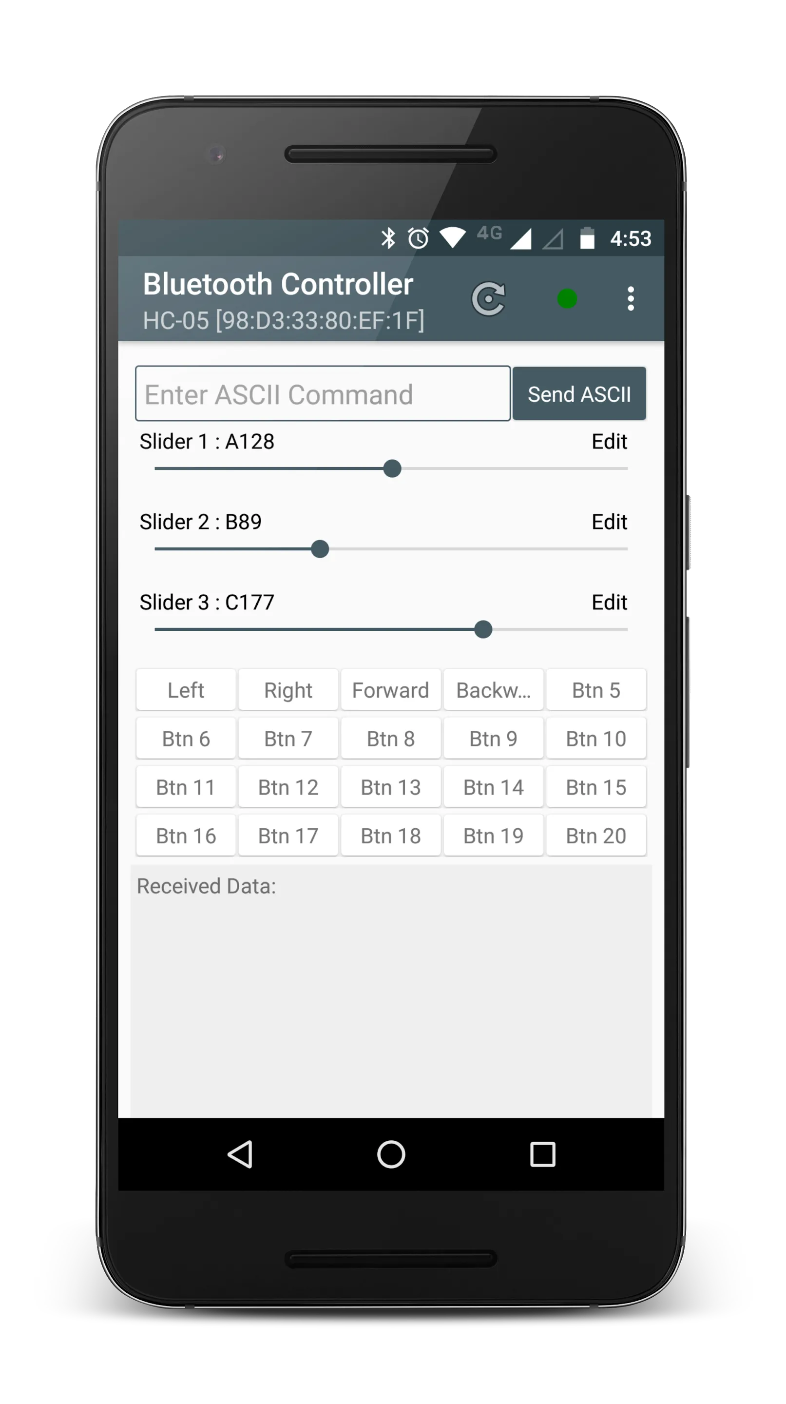 Bluetooth Controller HC-05 | Indus Appstore | Screenshot