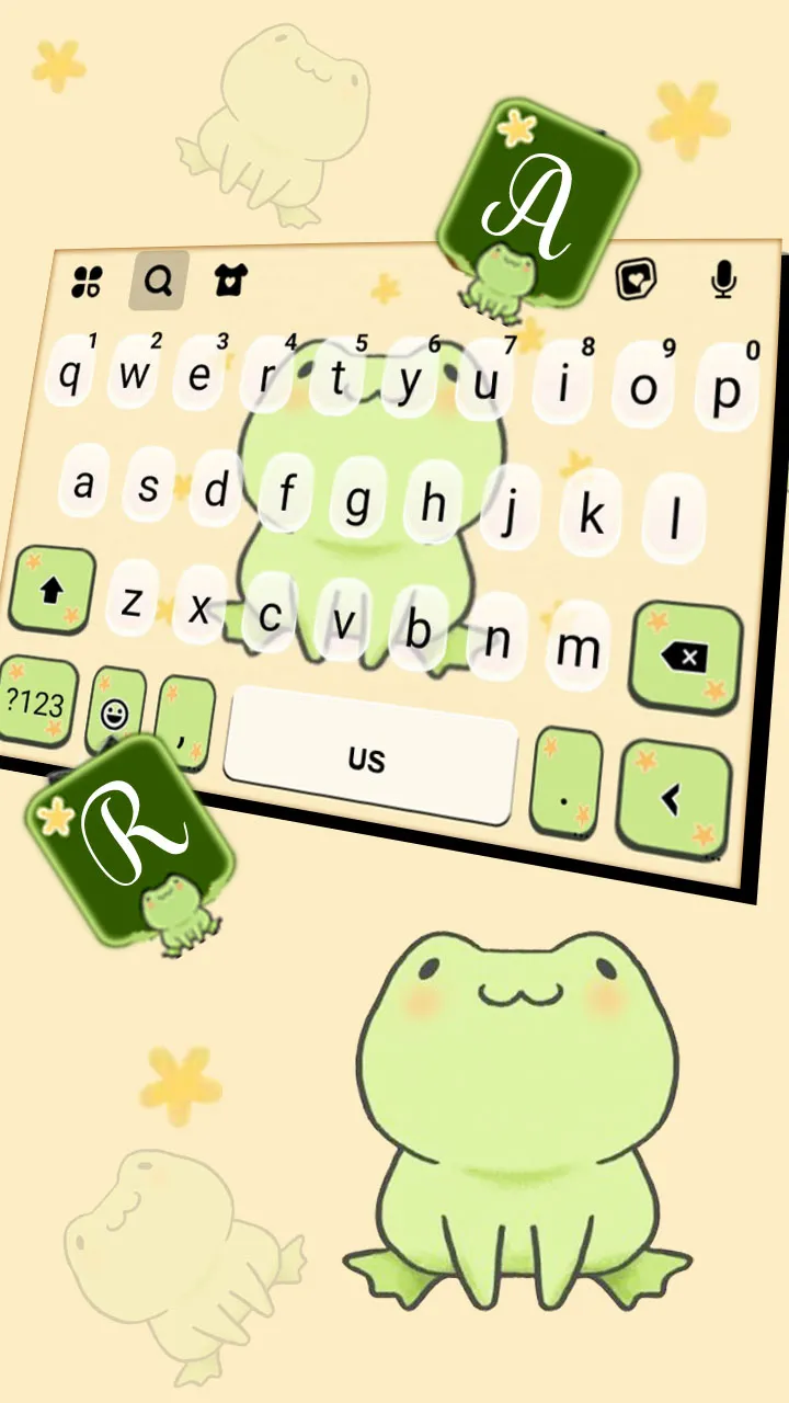 Cute Green Frog Theme | Indus Appstore | Screenshot