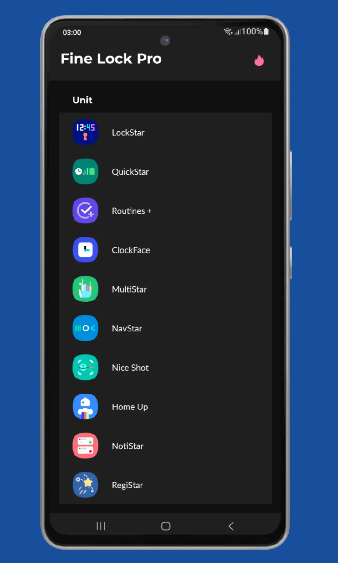 Fine Lock (only for Samsung) | Indus Appstore | Screenshot