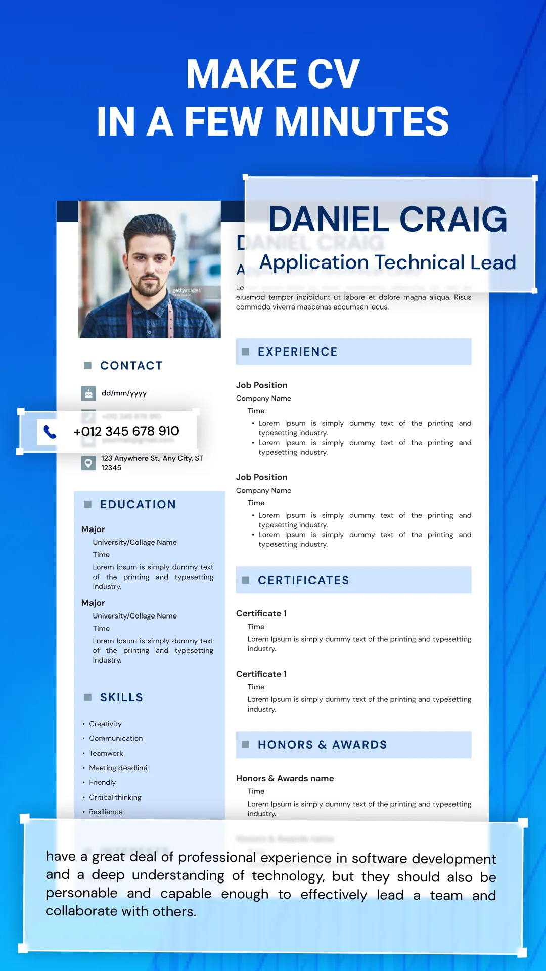 Resume Builder - CV Maker | Indus Appstore | Screenshot