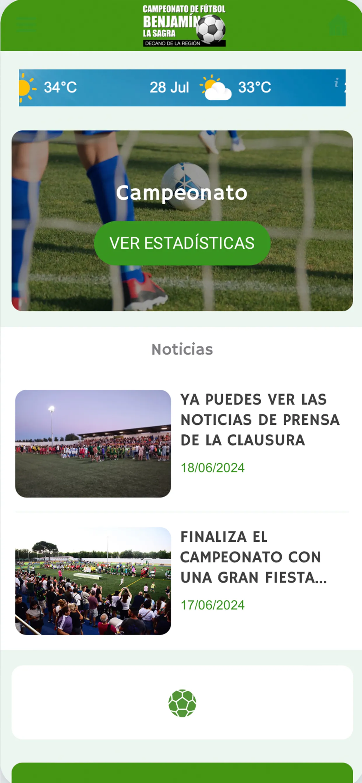 Fútbol Benjamín La Sagra | Indus Appstore | Screenshot